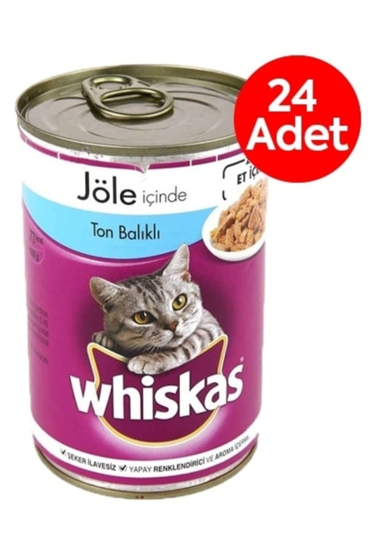 Whiskas Tonbalıklı Kedi Maması Konserve 400 Gr X 24 Adet