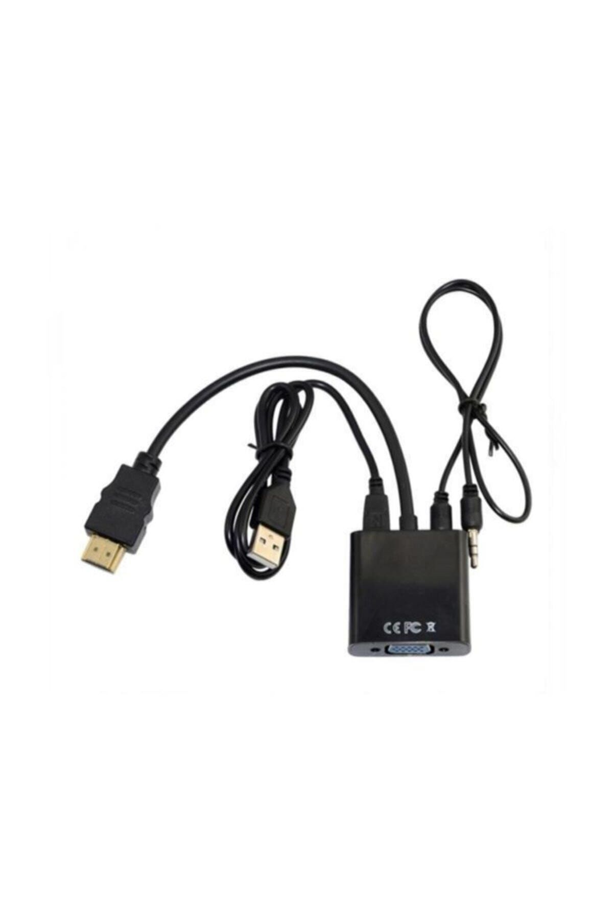 imax Hdmi To Vga Kablo Çevirici Dönüştürücü Kablo Uydu Alıcısıyla Uyumlu Güç Ve Ses Kablo Hediye