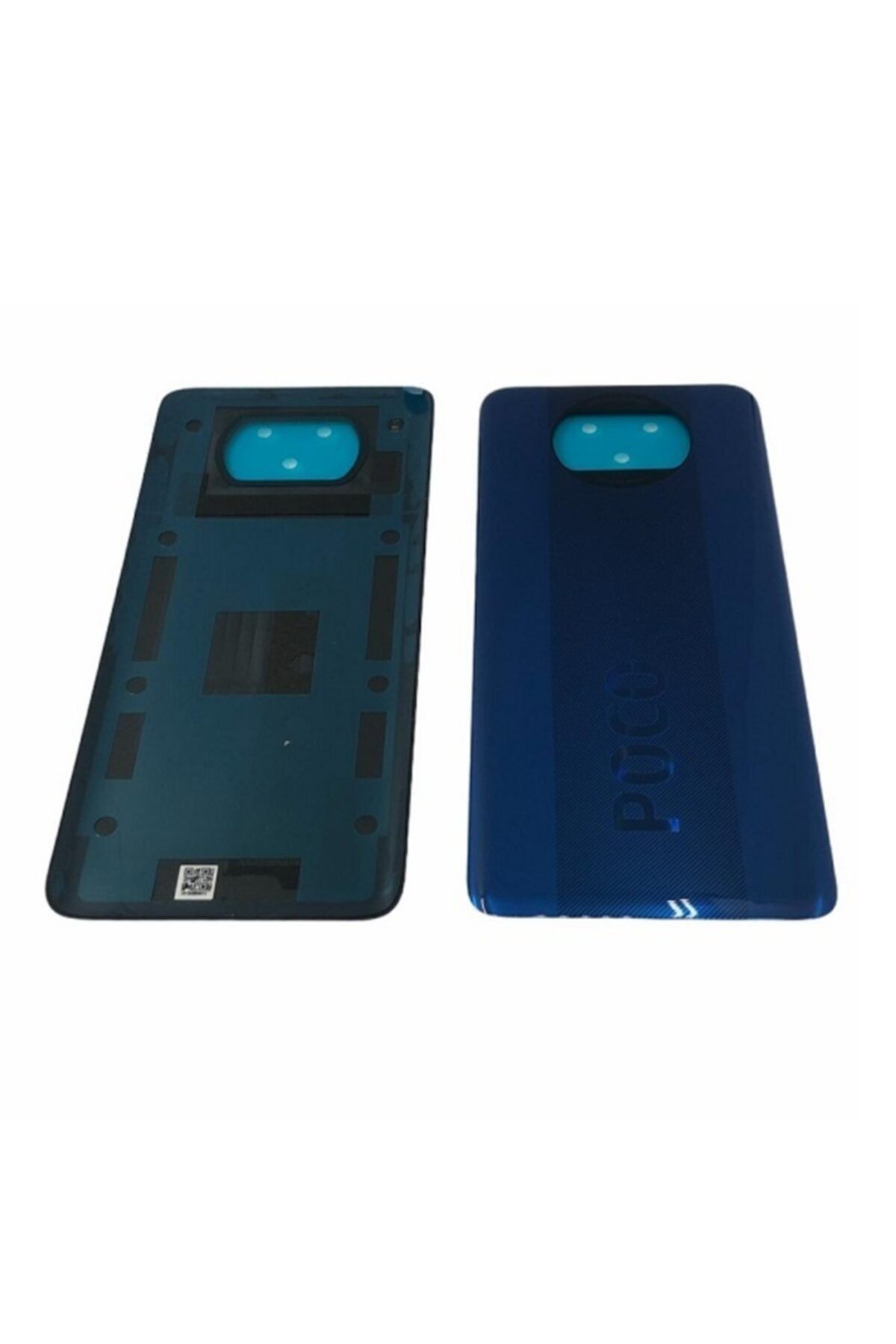 KDR Xiaomi Poco X3 Pro Arka Pil Batarya Kapağı Mavi