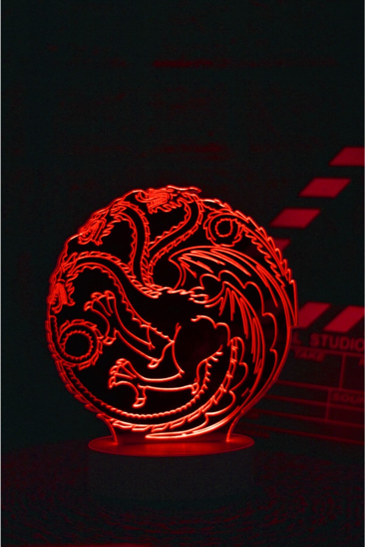 Yubi Design Targaryen , Game Of Thrones - 3 Boyutlu Dekoratif Gece Lambası 3d