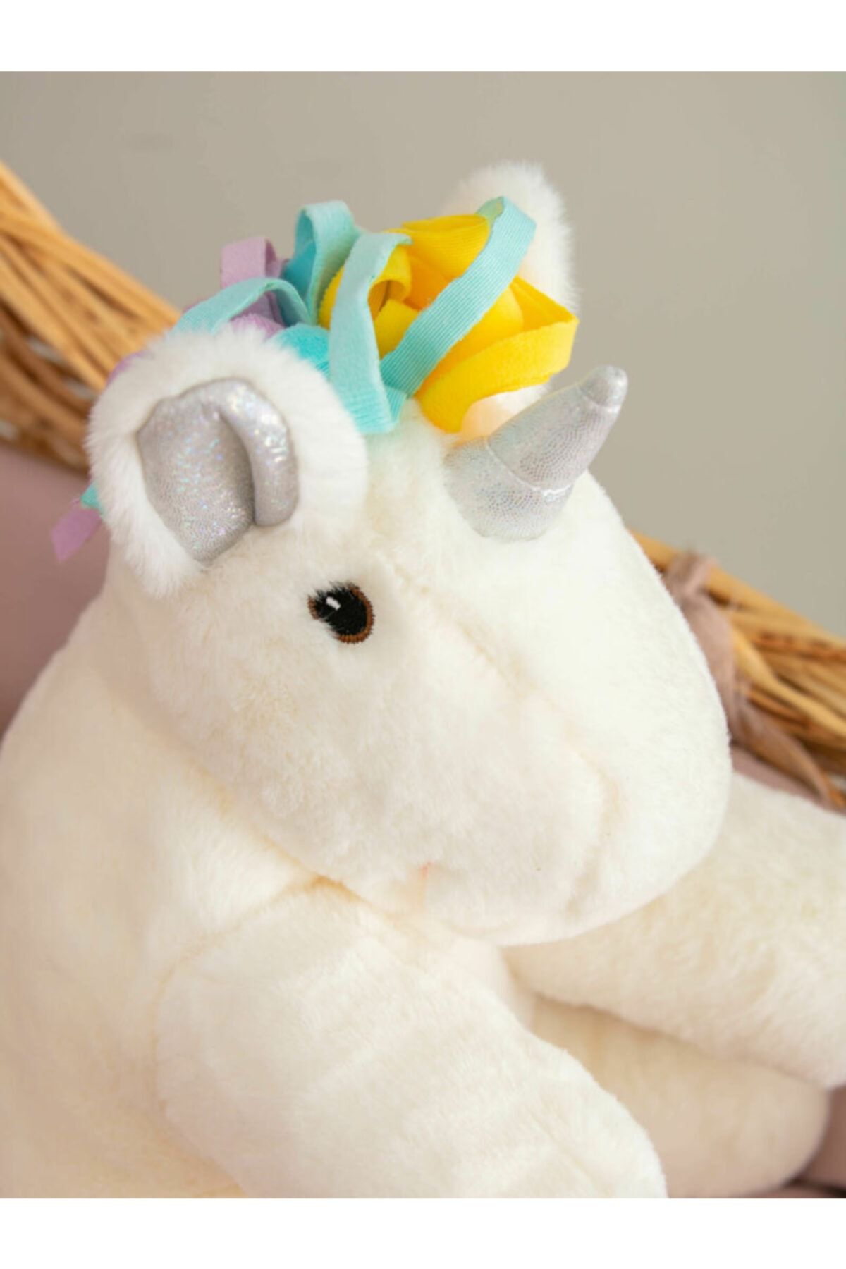 SHIVA Gift&More Nakış Detaylı Pelüş Dolgulu Pony Bebek Kırlent Unicorn Uyku Ve Oyun Arkadaşı