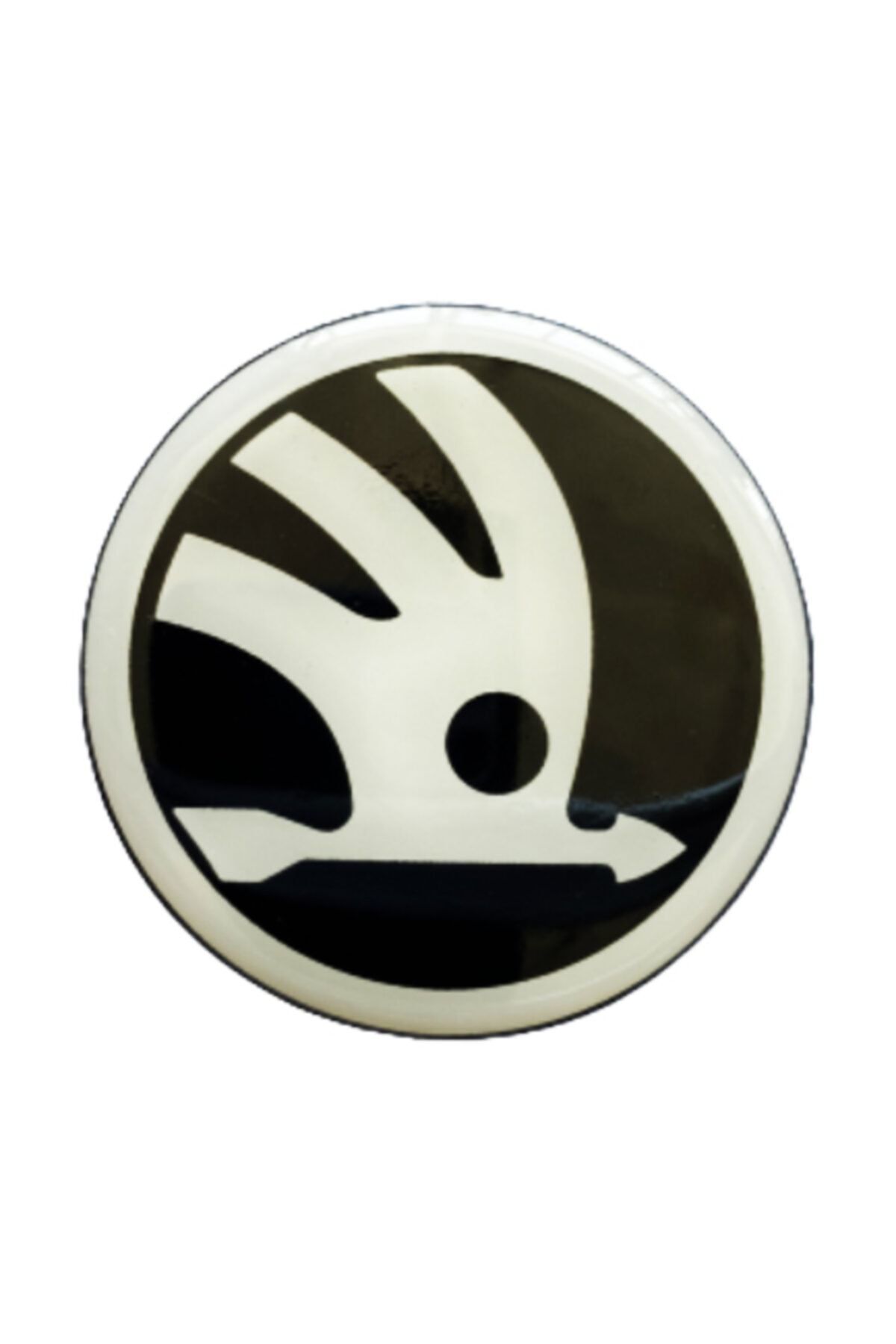 CAR TUNES Skoda Amblem Arması Jant Göbek Kapak Etiketi Plastik Sticker Yapıştırma Seti.