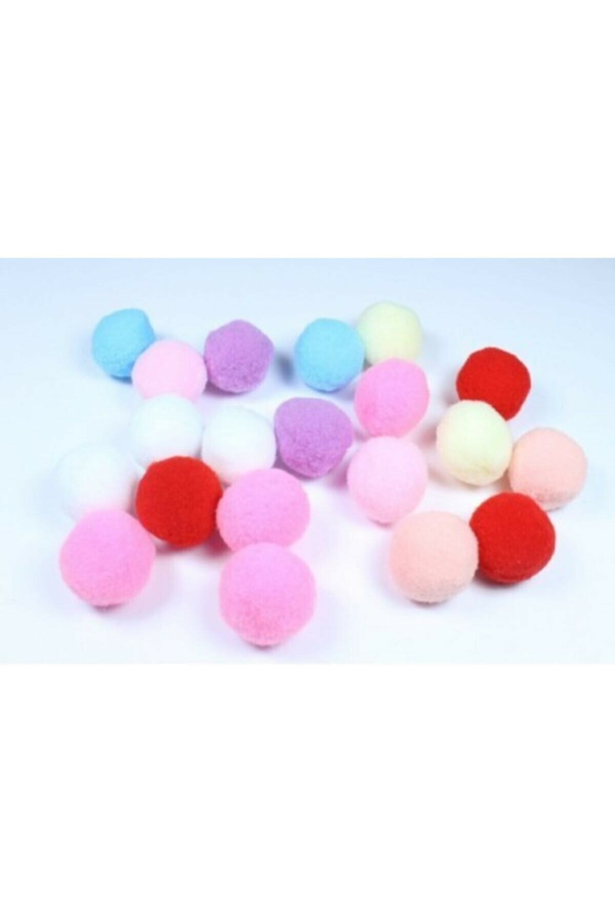Prestij Boncuk Arenkarışık Renkli Ponpon 3cm