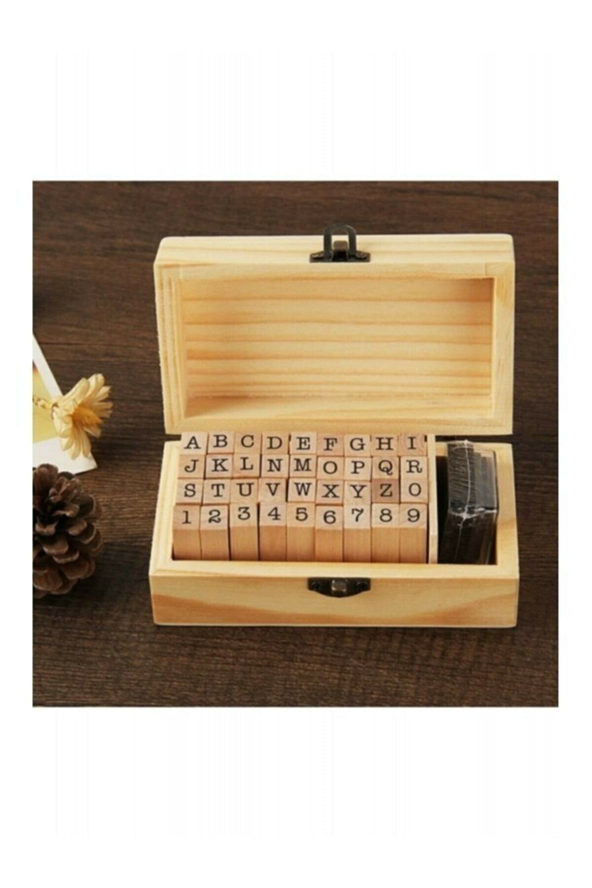 Mobee Dekoratif Eğitici Retro Damga Mühür Seti Eğitici Ahşap (38 Parça) 1430
