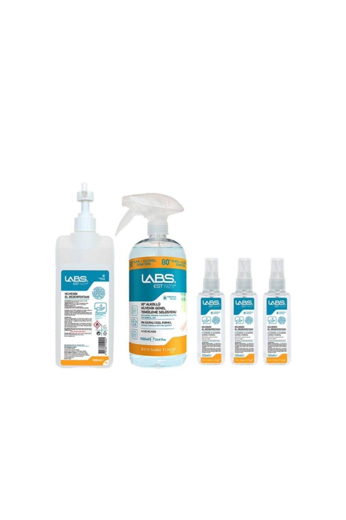 Eyüp Sabri Tuncer Labs Ortam Ve El Dezenfektan 1 Lt, El Dezenfektanı 125 Ml X 3