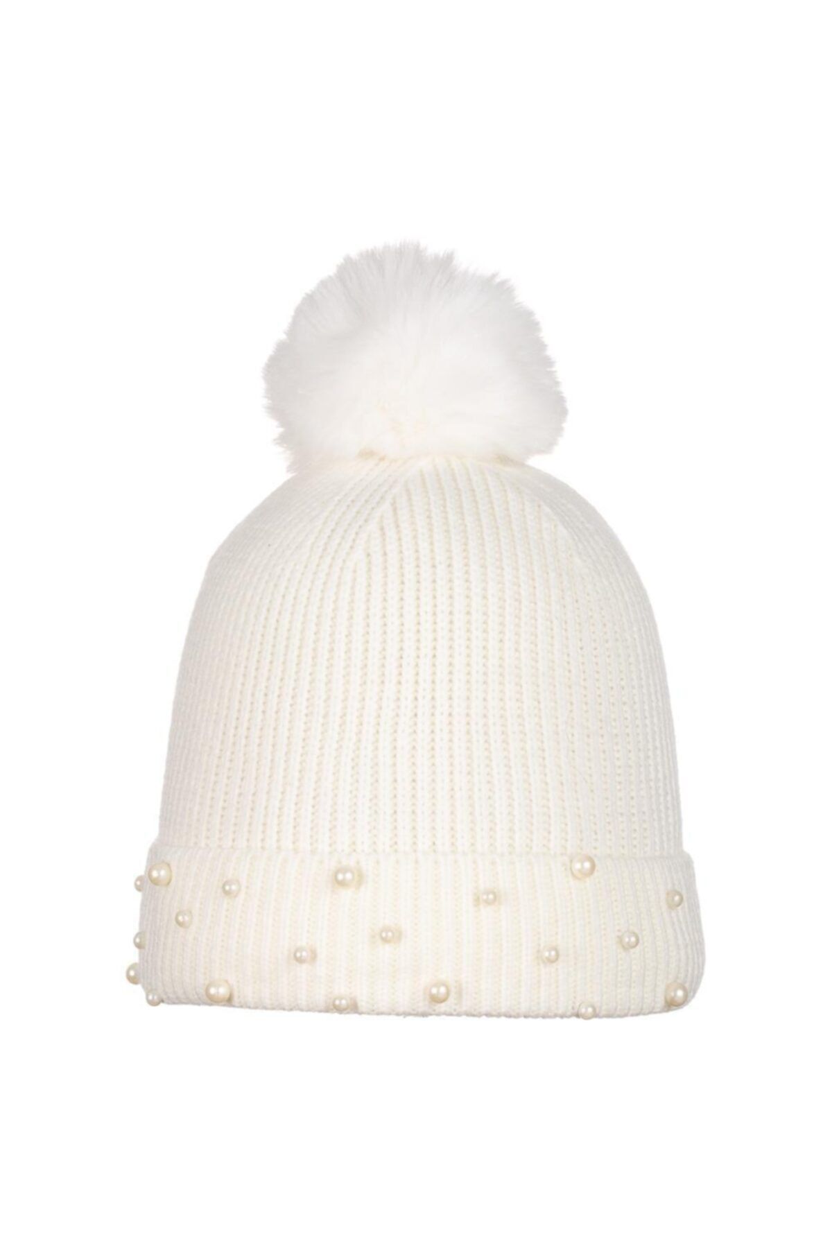 POKY BEBE Yeni Sezon Boncuklu Kız Çocuk 4-8 Yaş Polar Bere-2660-03