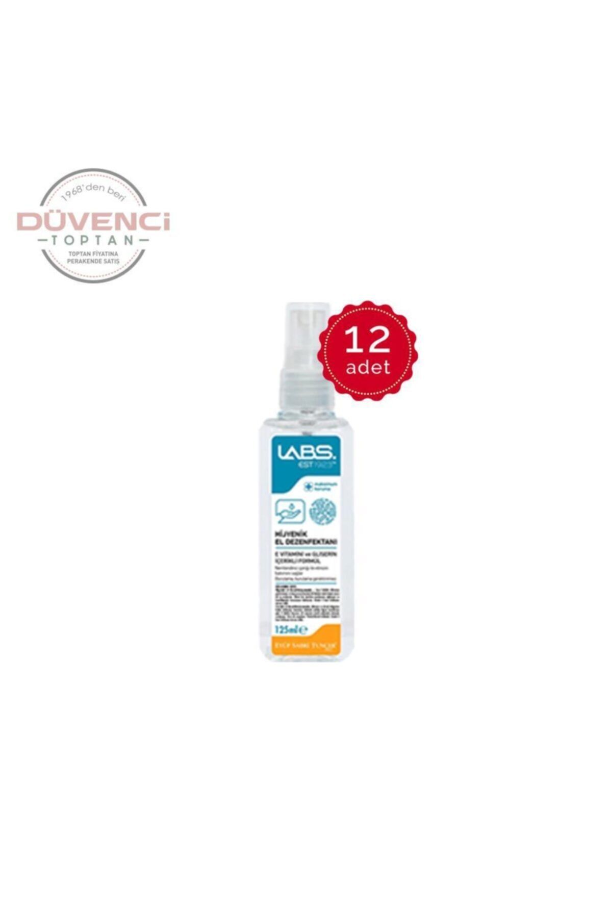 Eyüp Sabri Tuncer Labs El Dezenfektanı 125 Ml X 12 Adet