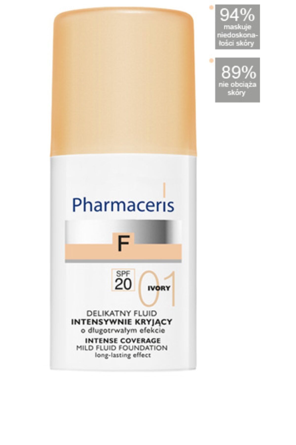 Pharmaceris Fondöten Spf 20 01 Ivory 30 ml