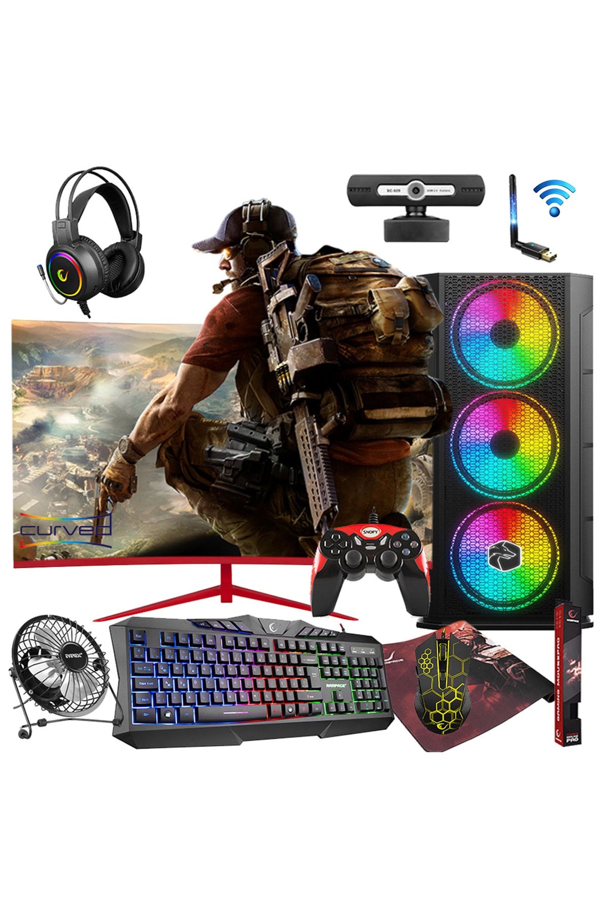 Zeiron Afx40 Amd Ryzen 5 3600 16gb 512gb Ssd Rx550 4gb 23.8\