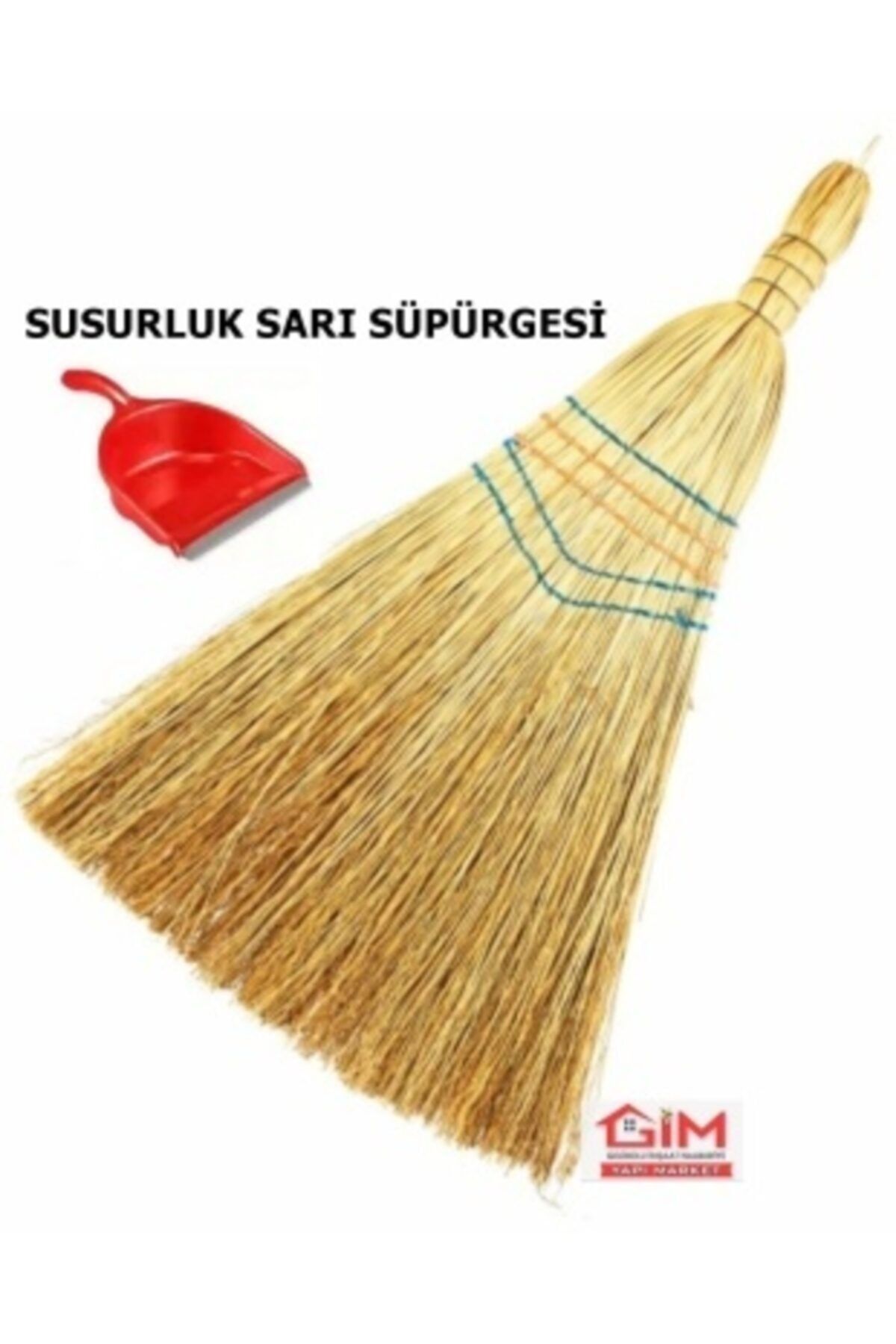 GİM -ev Tipi Çalı Süpürgesi Sarı Süpürgesi Susurluk Imali Hediyeli