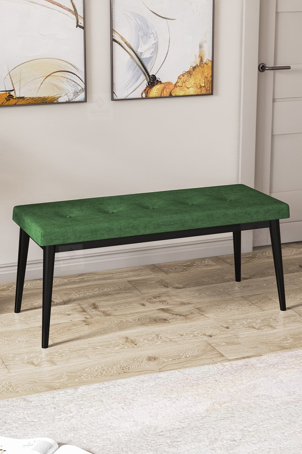 Canisa Concept Pera Serisi Bench,gürgen Tam İskelet 1.sınıf Kumaş Yeşil-siyah