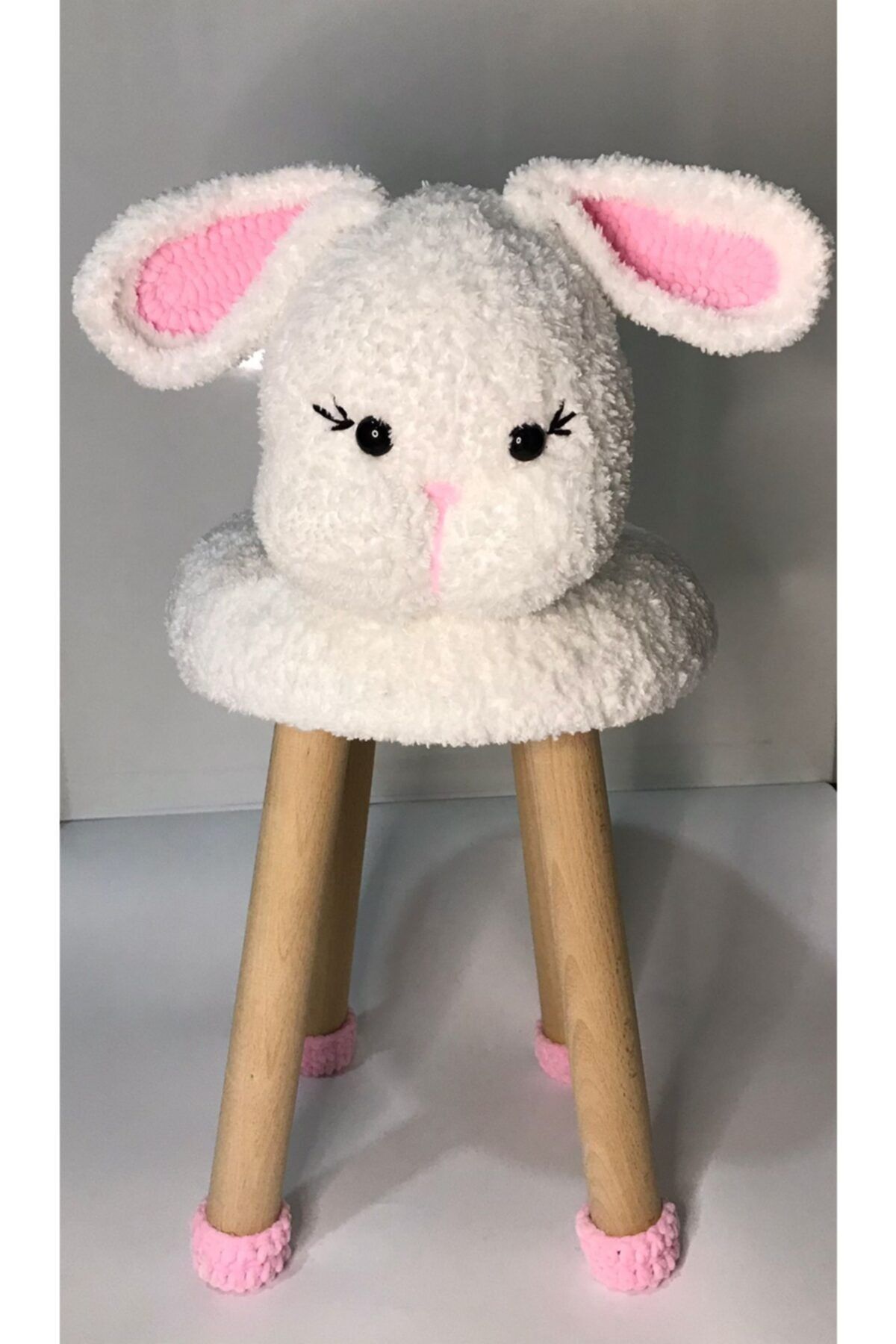 İMECE TASARIM Amigurumi Çocuk Tabure Hayfan Figürlü Çocuk Odası Tabure