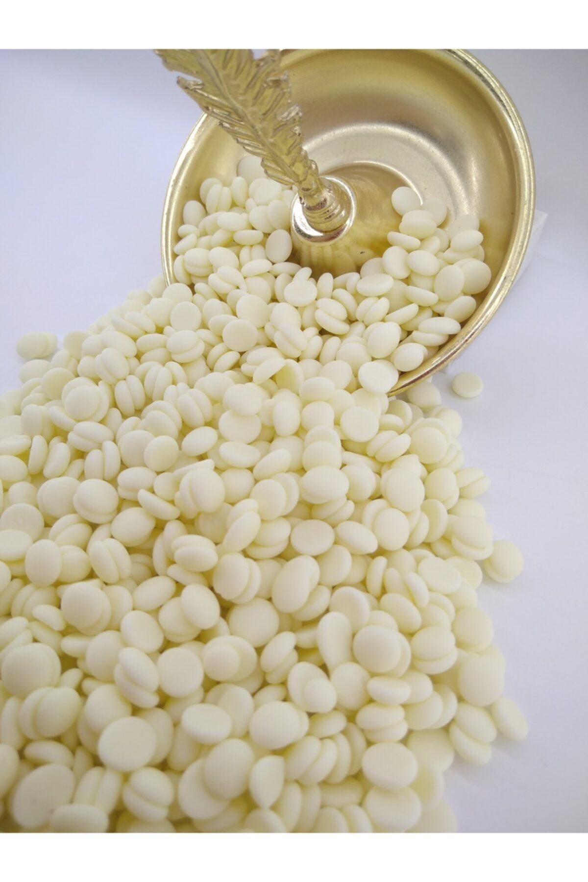 PASTA VİTRİN Damla Çikolata Pasta Süsü Beyaz - 200 Gr