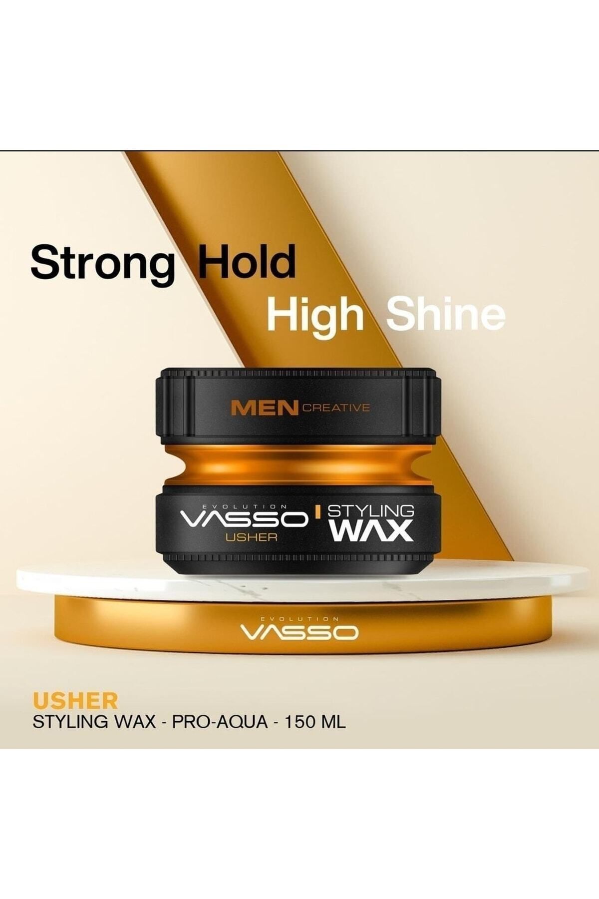 24 Saat Tüm Saç Tipleri Için Parlaklık Ve Güçlü Tutuş Kazandıran Wax - Usher Pro Aqua 150 ml