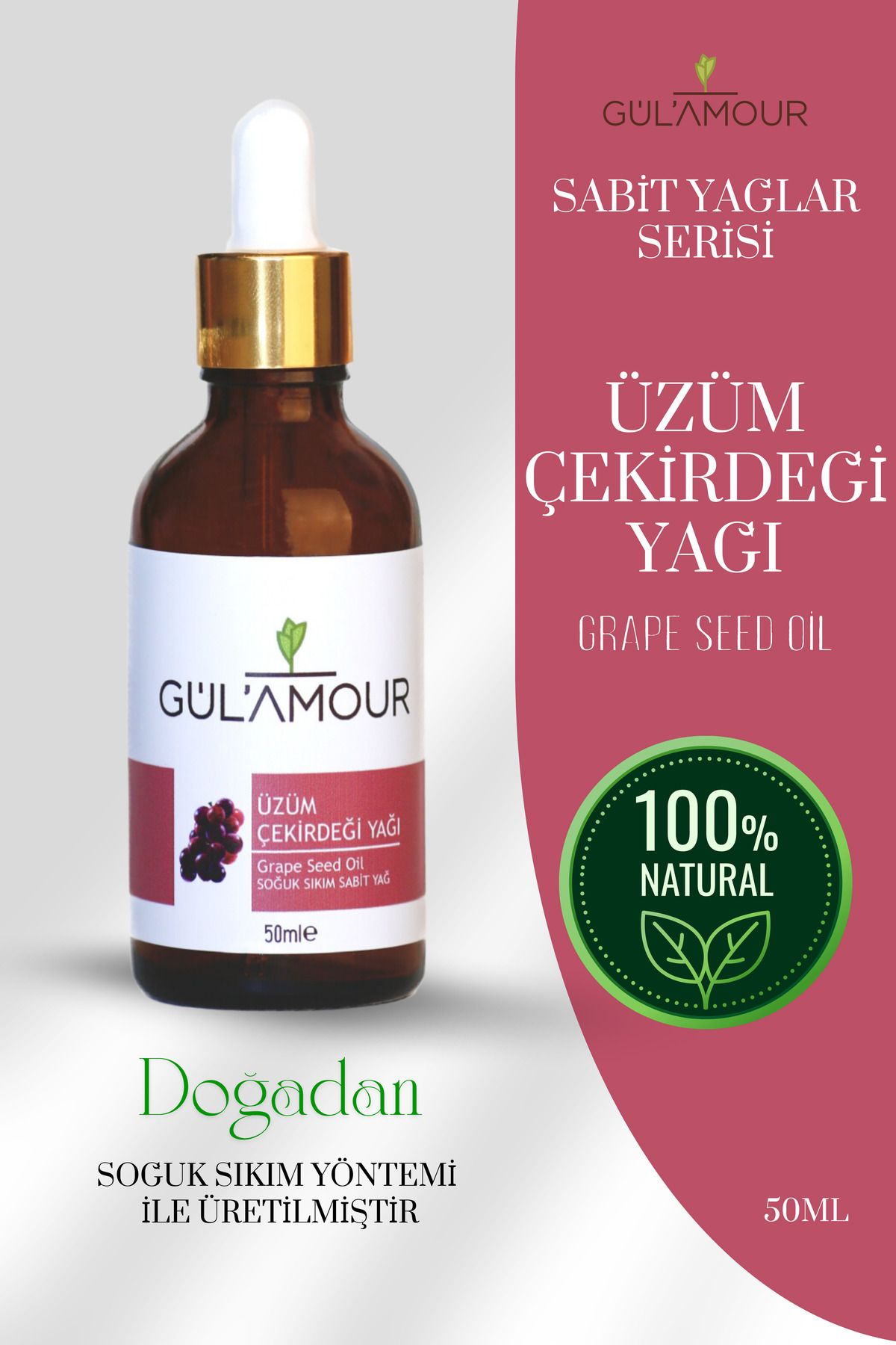 GÜLAMOUR %100 saf üzümçekirdeği yağı