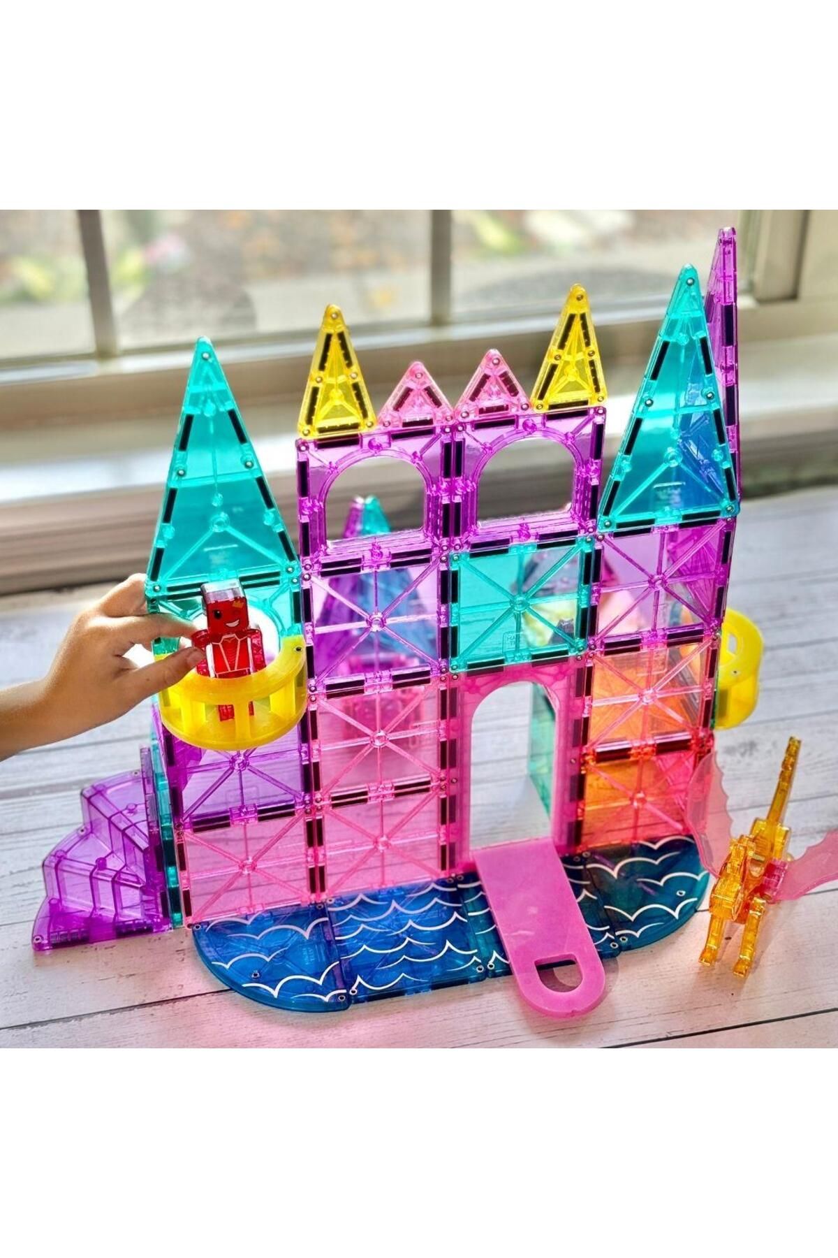 Magna-Tiles Castle DLX + microMAGS - Prenses Şatosu 48 Parça