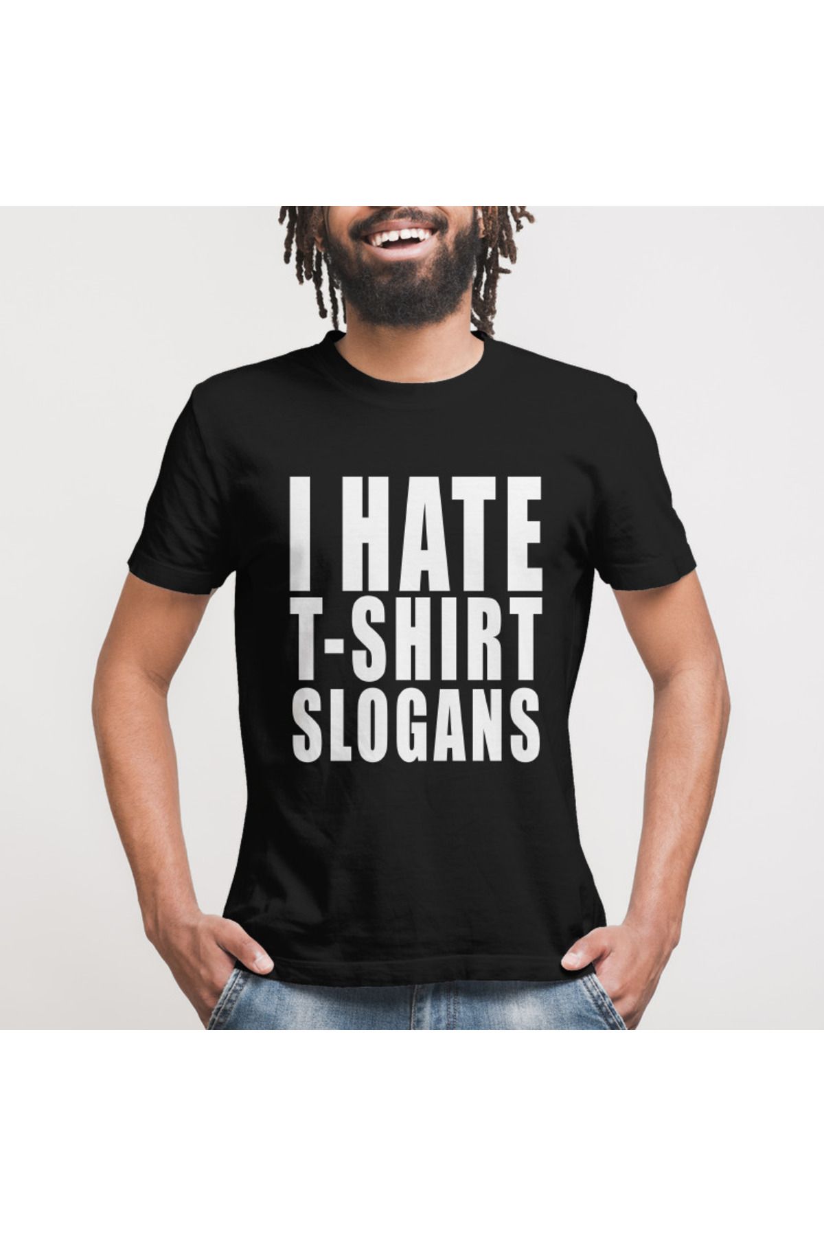 I Hate T Shirt Slogans Erkek Tişört