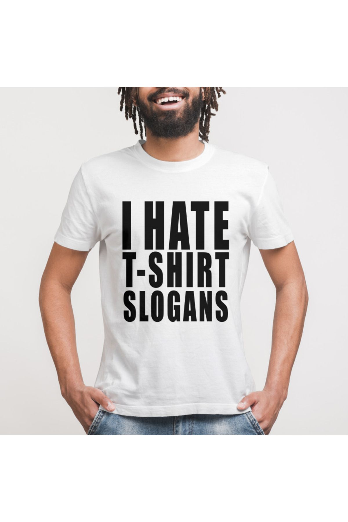 I Hate T Shirt Slogans Erkek Tişört