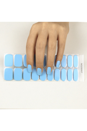 Basic Blue Jel Tırnak, 20 Adet (2 Kullanım) Image 0