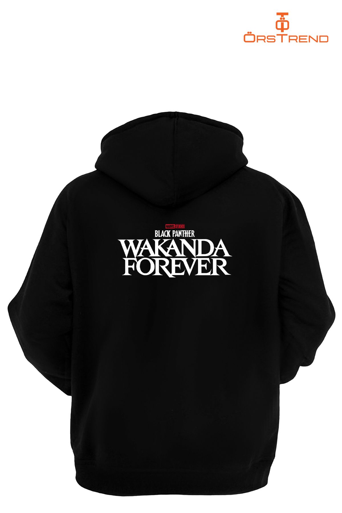 Wakanda Forever Baskılı Unisex Kapşonlu Sweatshirt