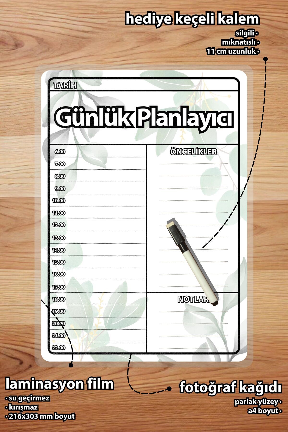 Ömür Boyu Kullanılabilir Günlük Planlayıcı