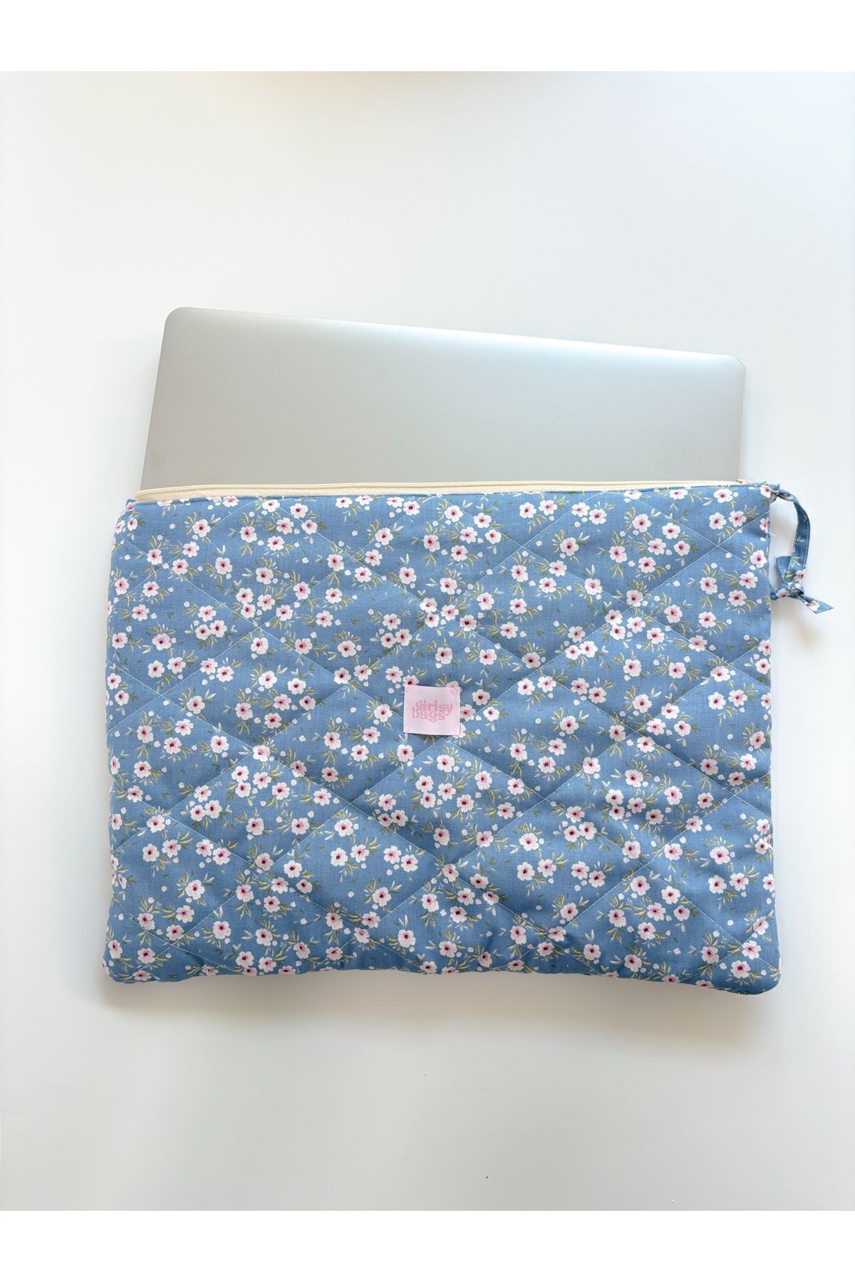 girlsybagsMavi ÇiçekliLaptop Macbook Tablet I...