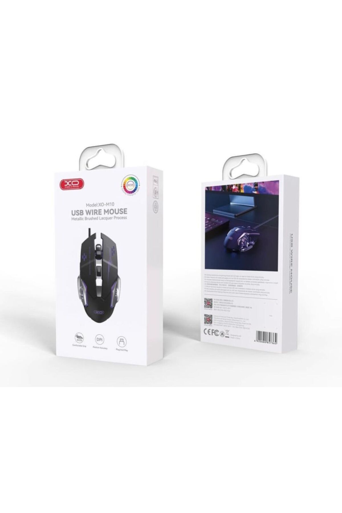 Rgb Işıklı Hassas Dpi Ayarlı Mekanik Hisli Hasır Kablolu Profesyonel Gamer Oyuncu Mouse