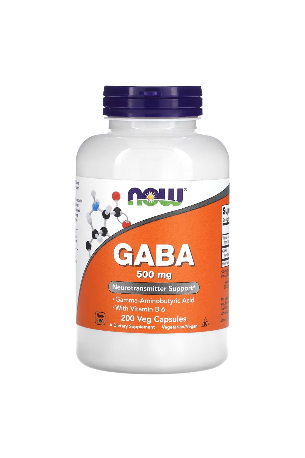 Now Foods , GABA with VitaminB-6, 500 mg, 200...