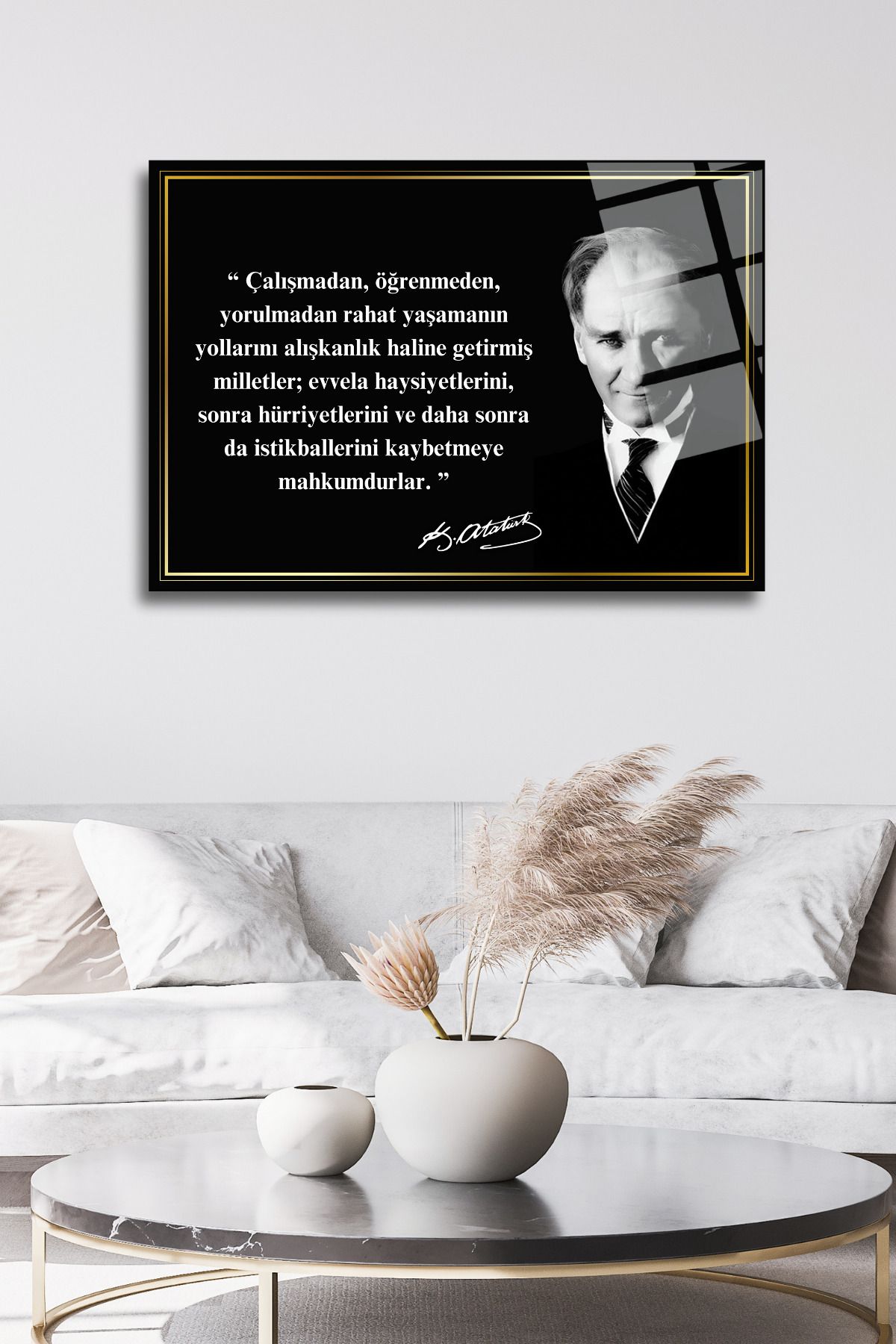 Mustafa Kemal Atatürk Cam Tablo 78