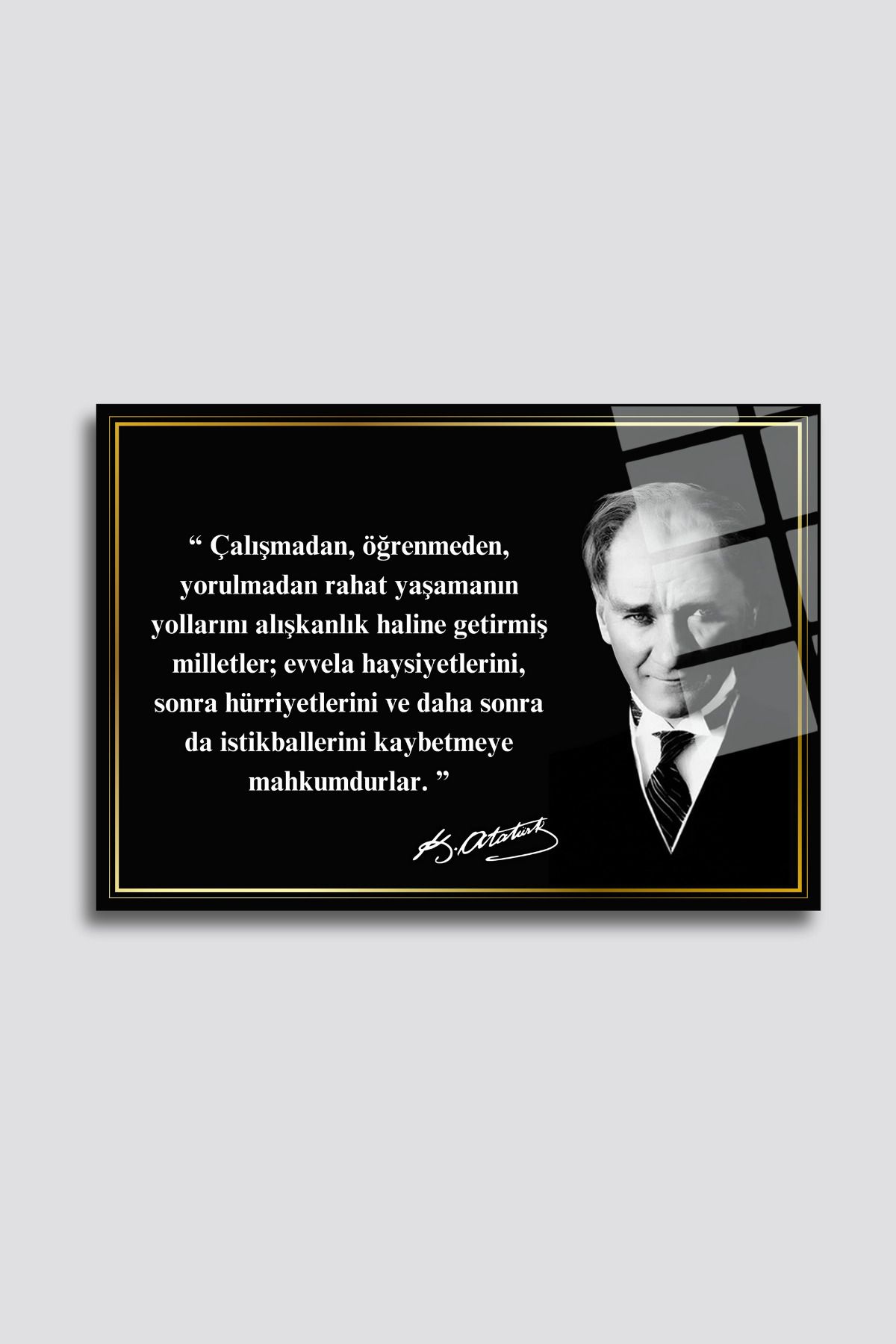 HMDS CONCEPTMustafa KemalAtatürk Cam Tablo 78