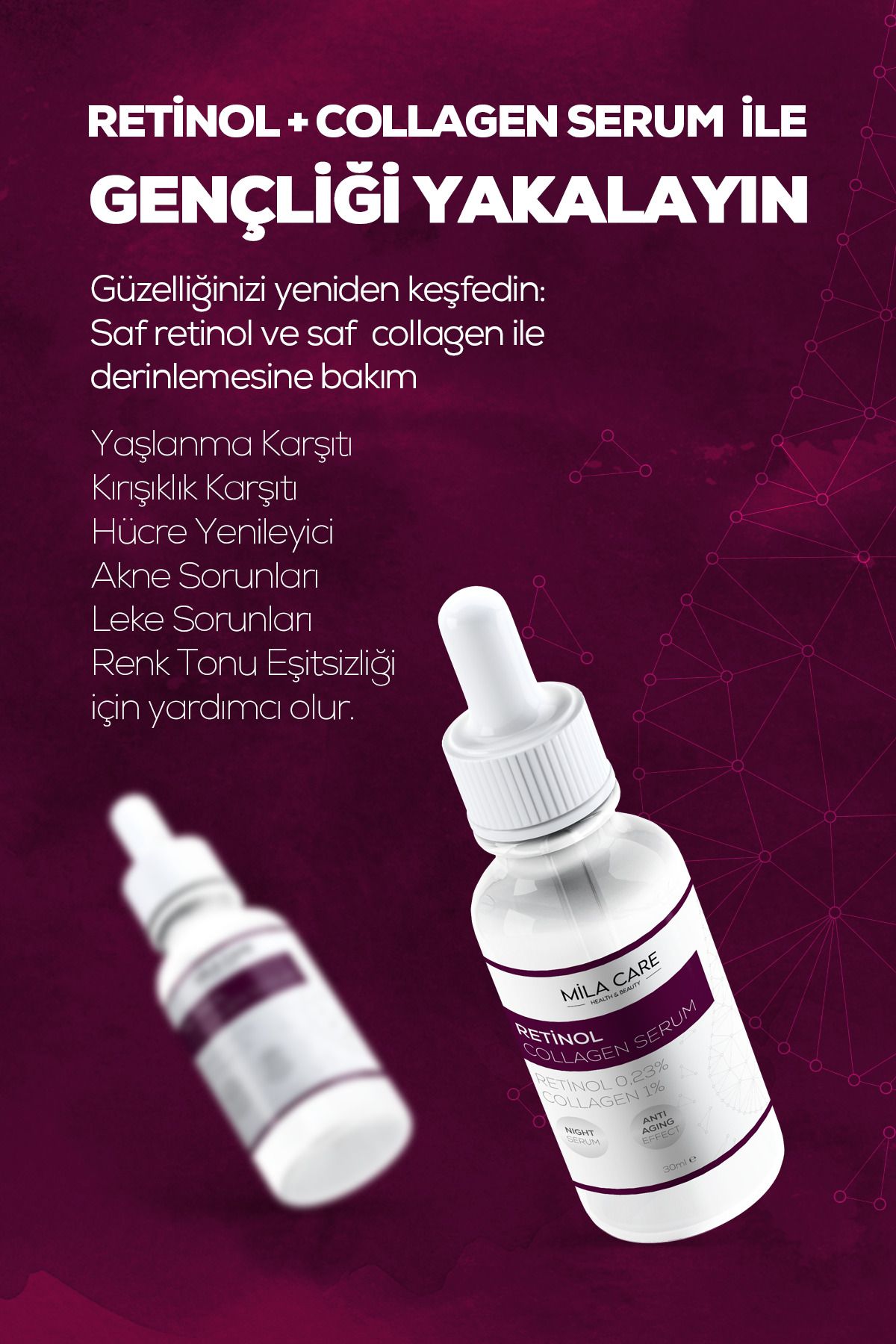 Kırışıklık Ve Anti-aging Retinol Collagen Serum 30ml