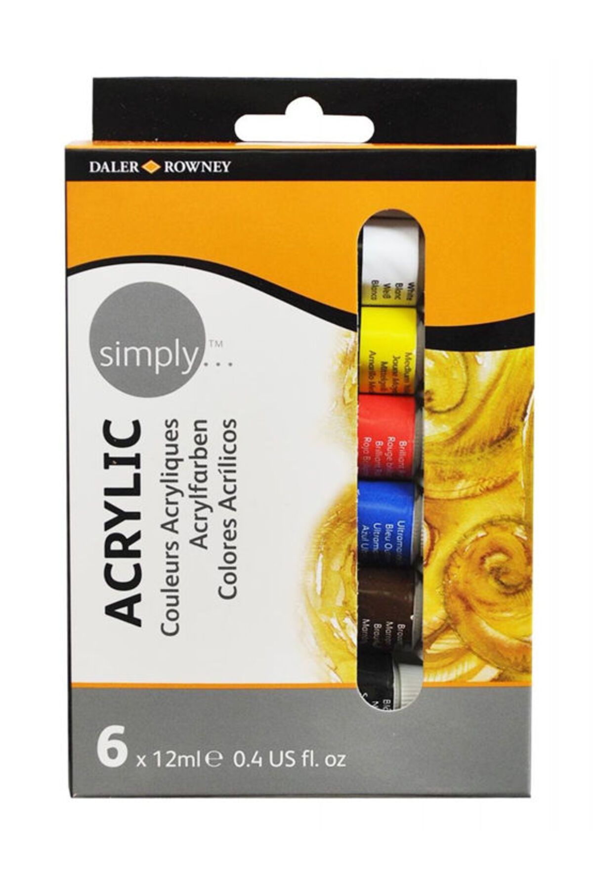 Daler Rowney Simply AkrilikBoya Seti 6x12ml