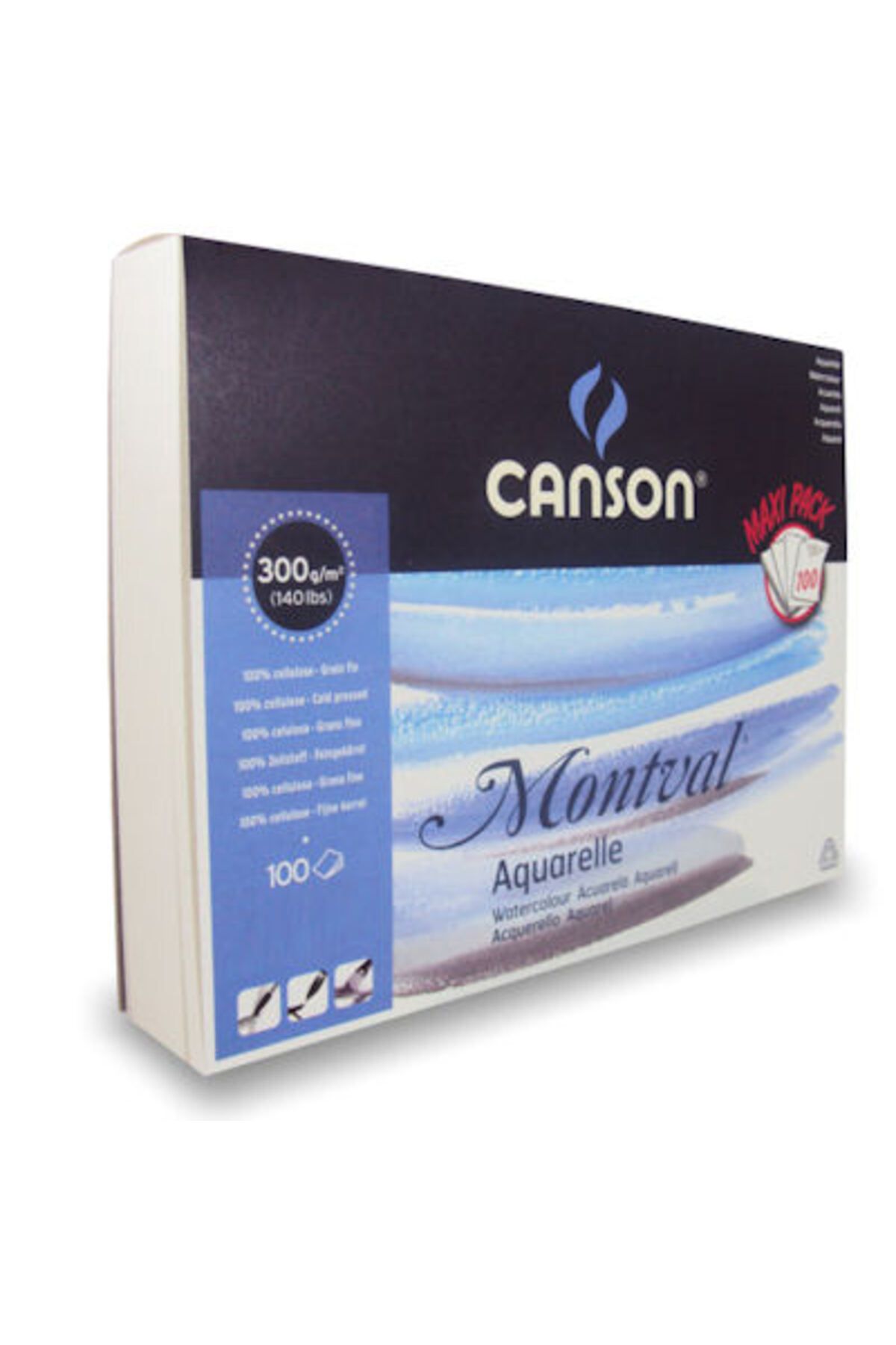 Canson Montval Maxi Pack SuluBoya Blok 300gr....