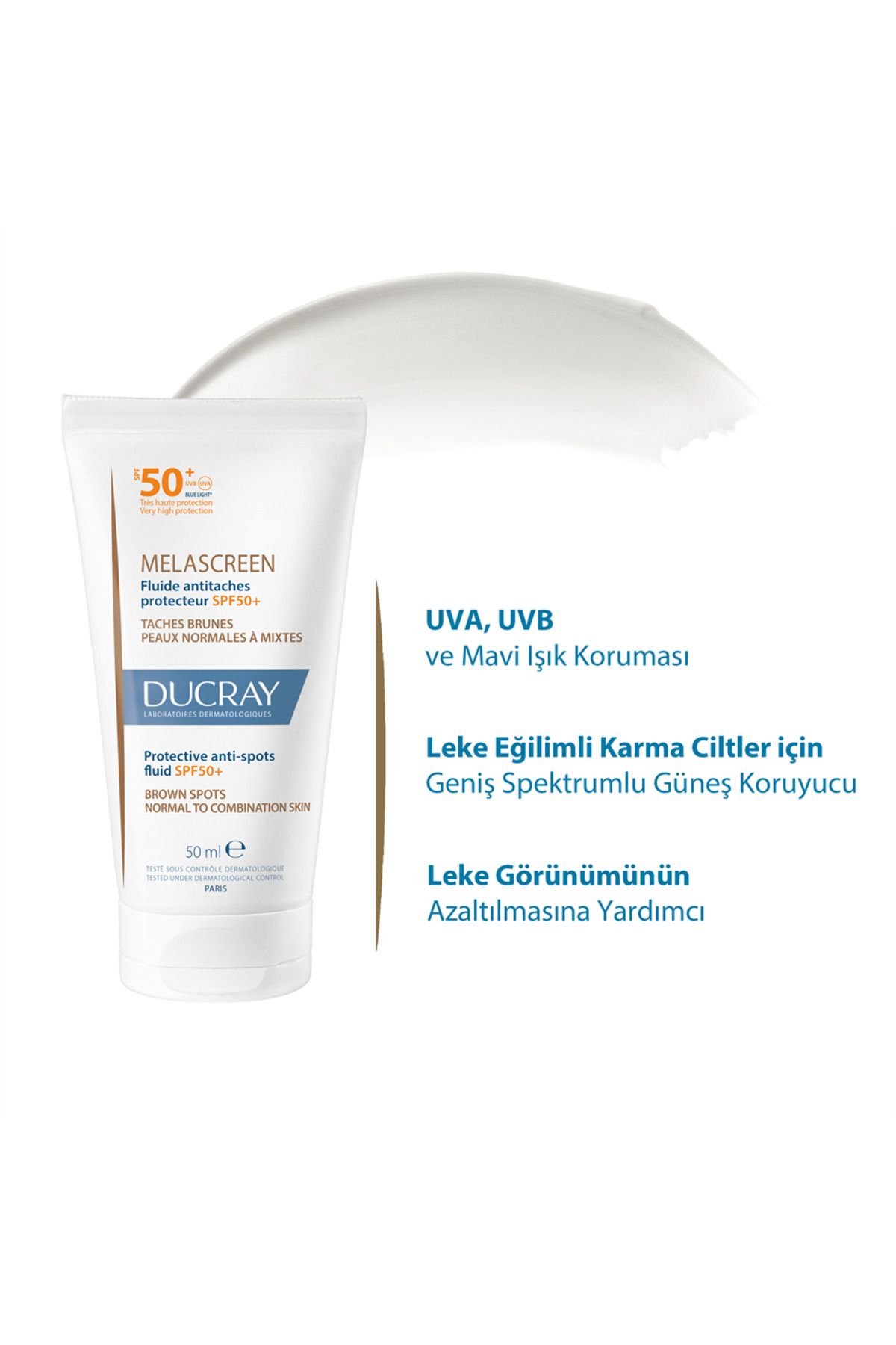 Melascreen Spf 50+ Lekeye Eğilimli Ciltler İçin Güneş Kremi 50 ml