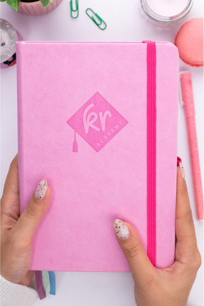 Kr Akademi İngilizce Süresiz Planlayıcı Ajanda - Pembe (Mini Not Defteri + Sticker Hediyeli) Image 0