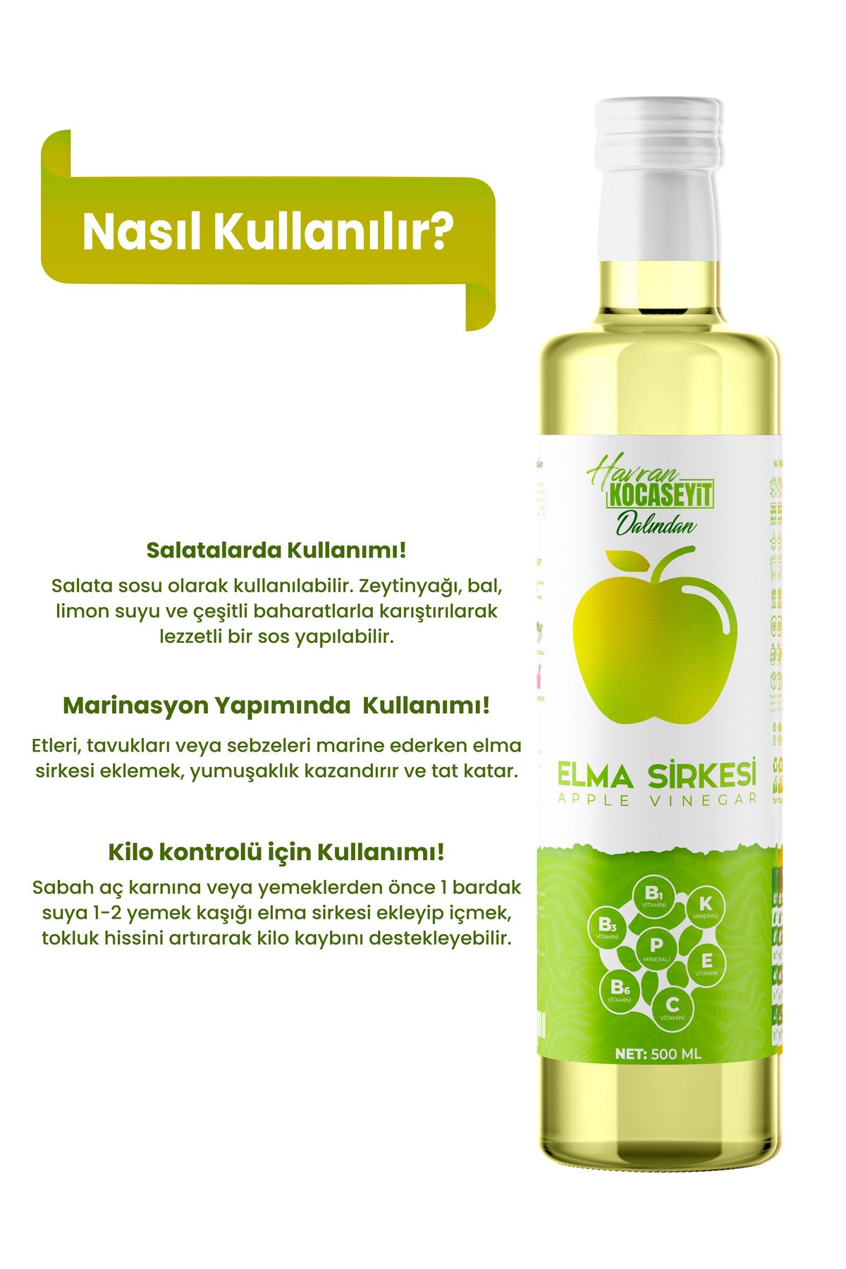 Elma Sirkesi 500 ml