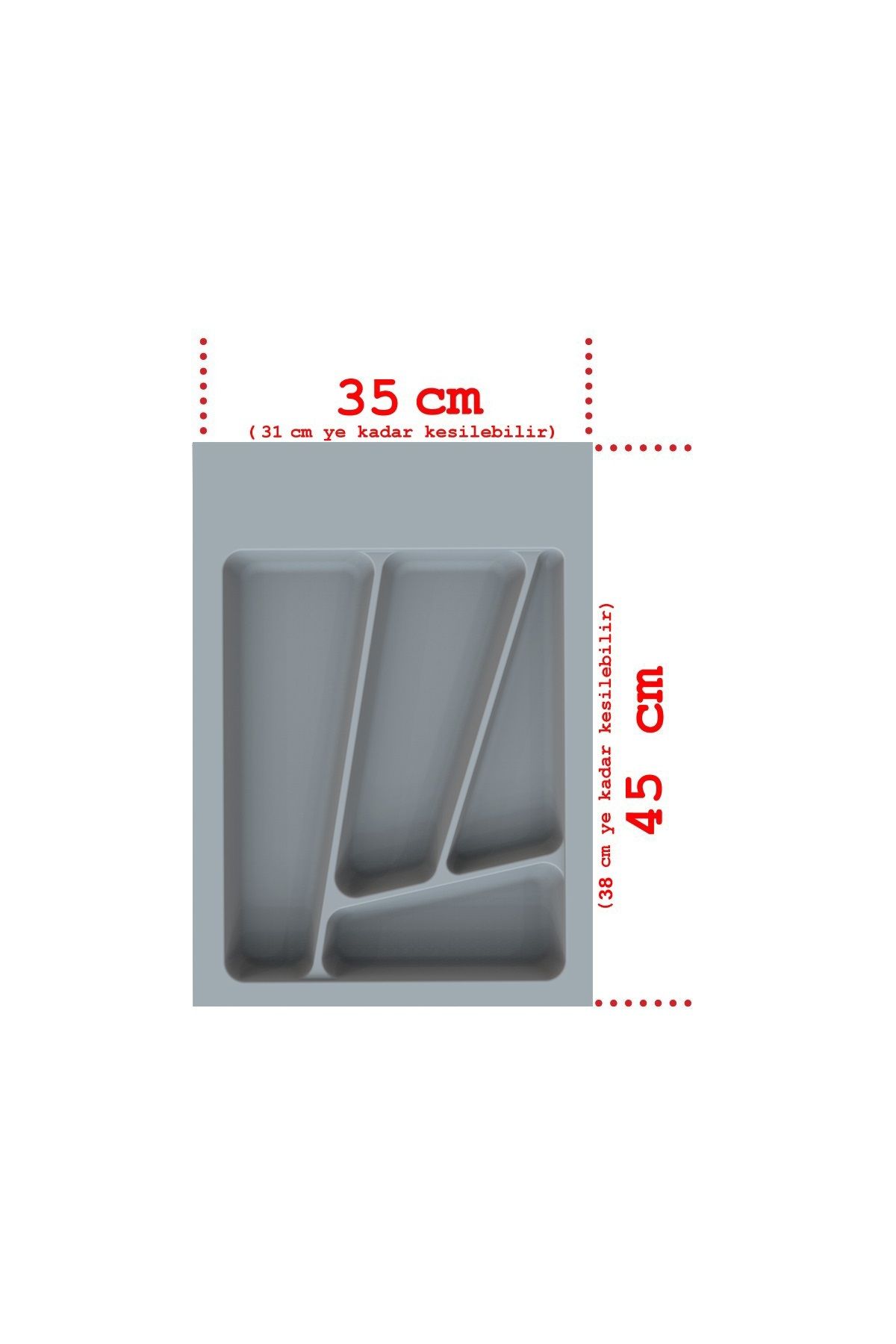 NETAKS KEPÇELİK AVANOS (2.20x350x450 MM) PARLAK DESEN (GRİ)