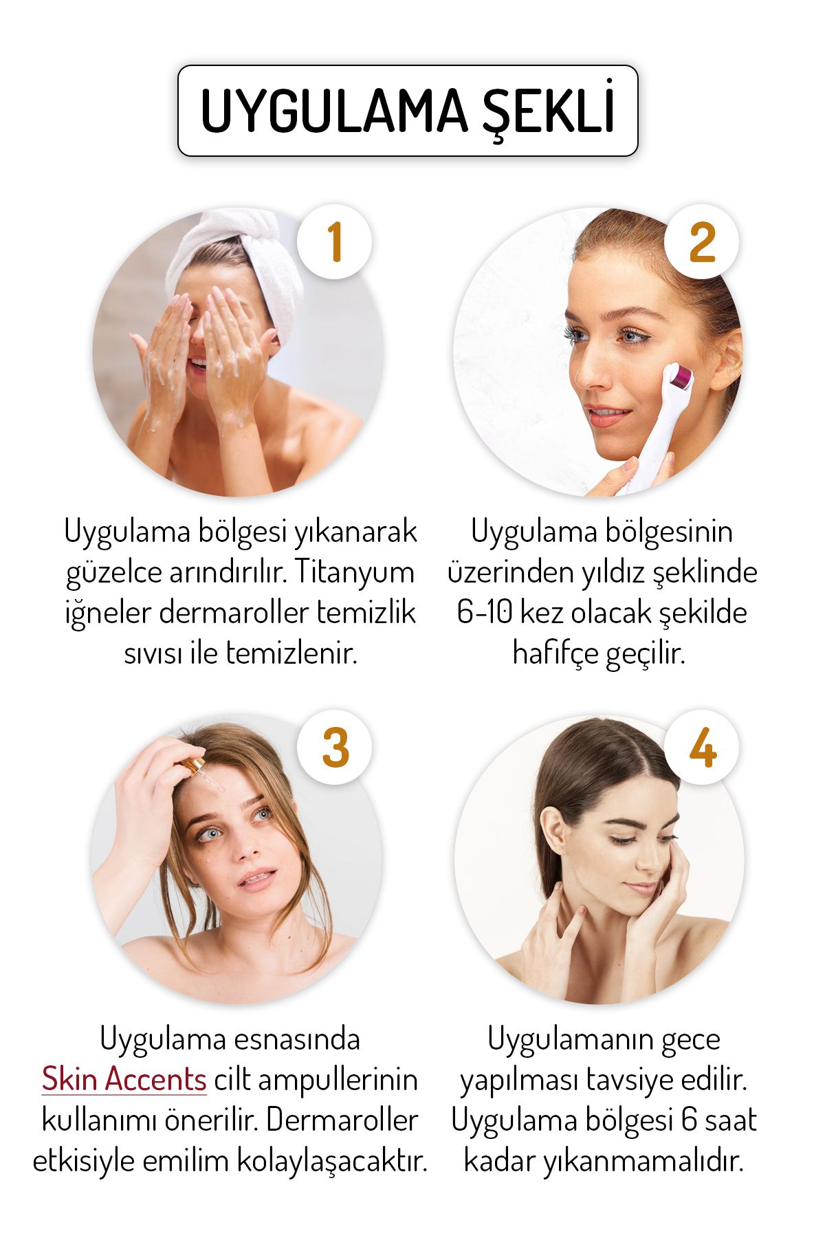 Dermaroller 0.75mm Dezenfektan Hediye 192 Titanyum Iğneli Gold Derma Roller