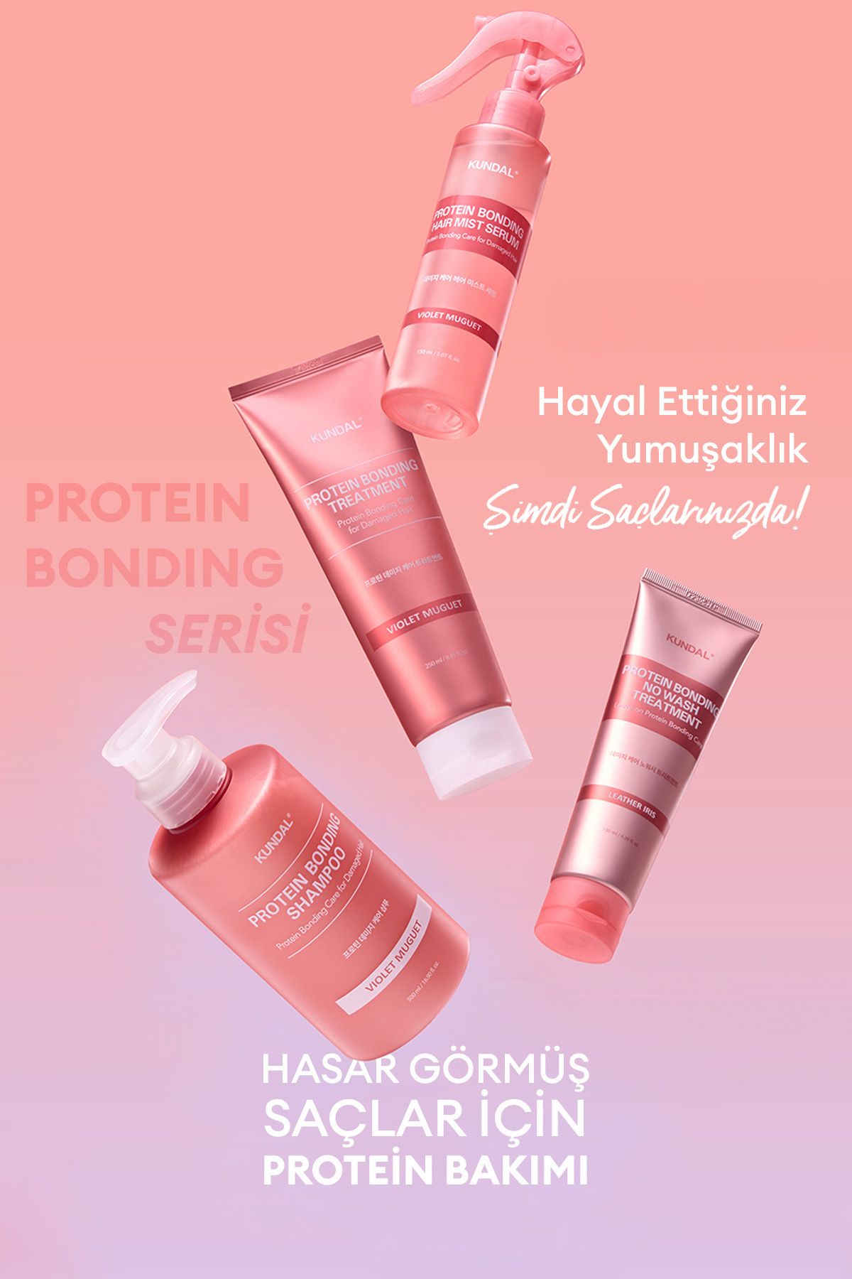 Yoğun Onarıcı Ve Isı Koruyucu Bakım Şampuanı Protein Bonding Shampoo 500ml (VİOLET MUGUET)