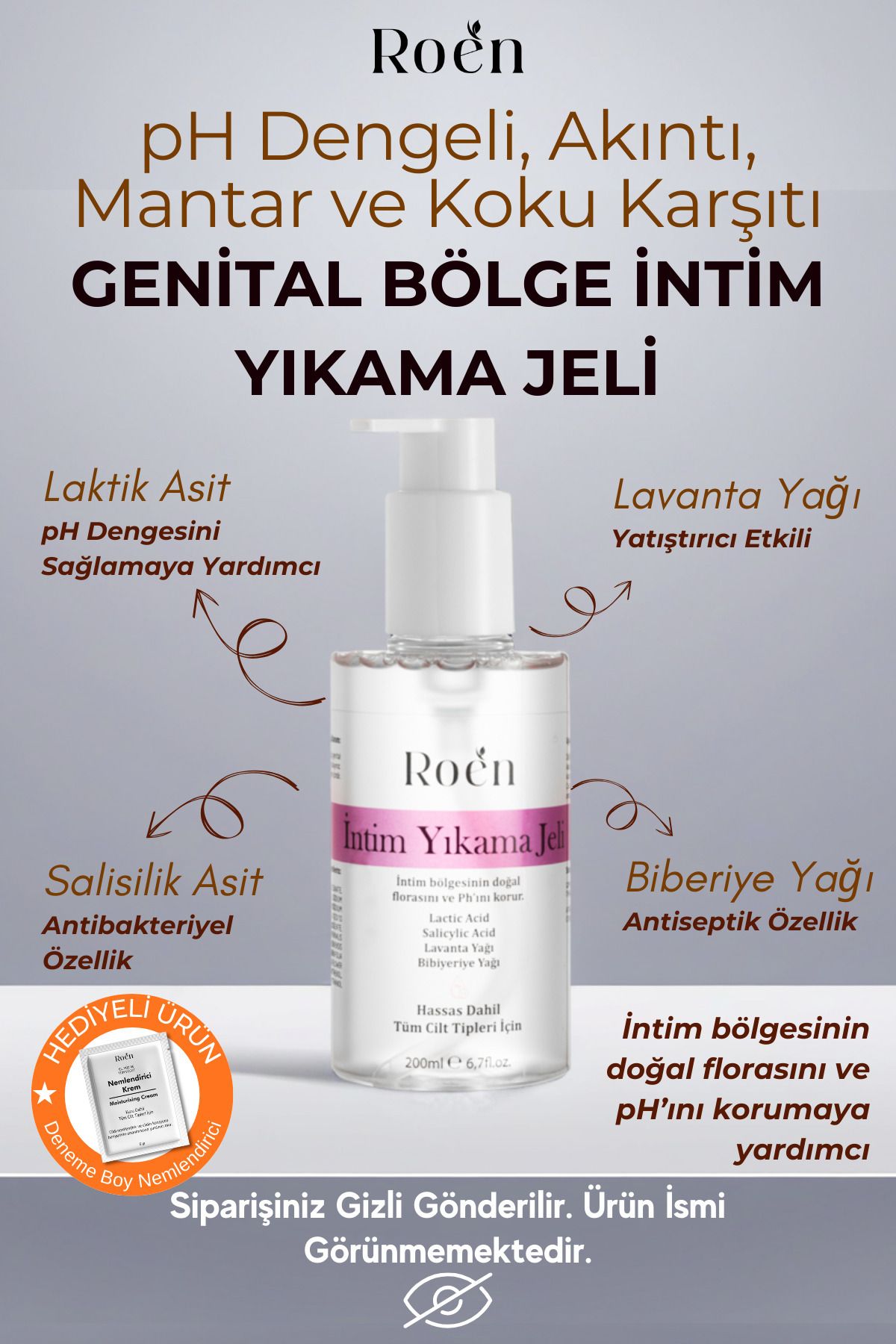 Genital Bölge Yıkama Jeli, Akıntı, Kaşıntı, Mantar Ve Koku Giderici Intim Yıkama Jeli Ph 3.8 200ml