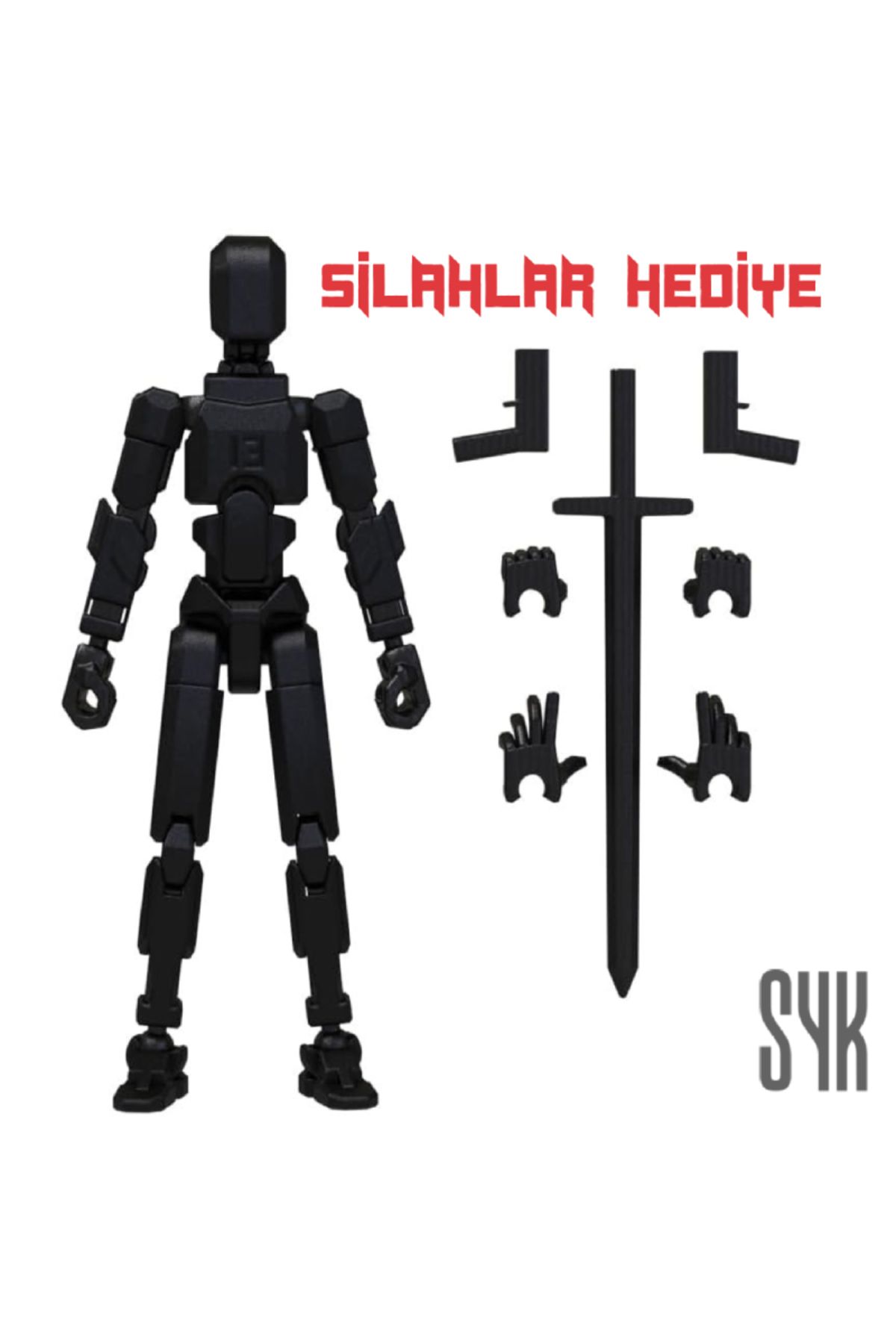 SYK Design Robot 13 DummySiyah Siyah Tüm Ekle...