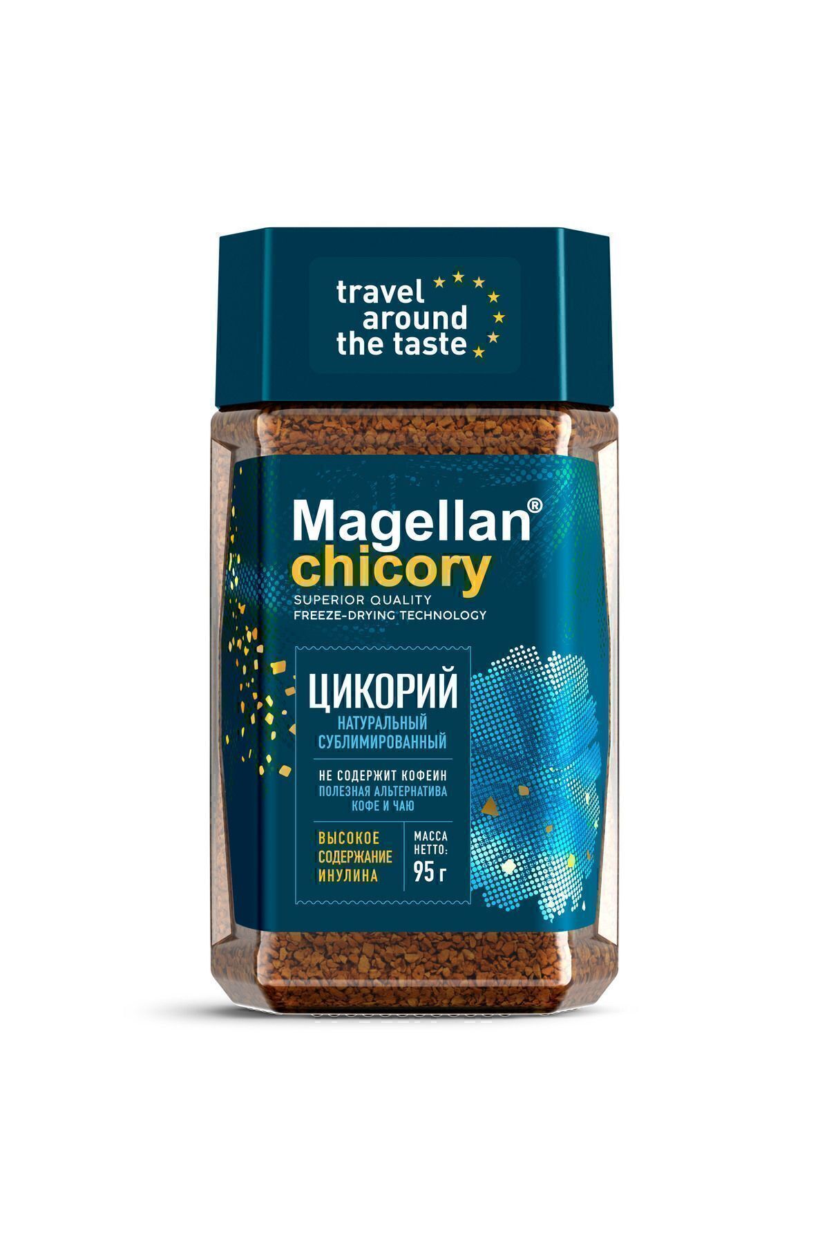 Magellan %100 Doğal Kafeinsiz Hindiba - Prebiyotik Inülinli, Glutensiz, Vegan Kahve Alternatifi, 95g