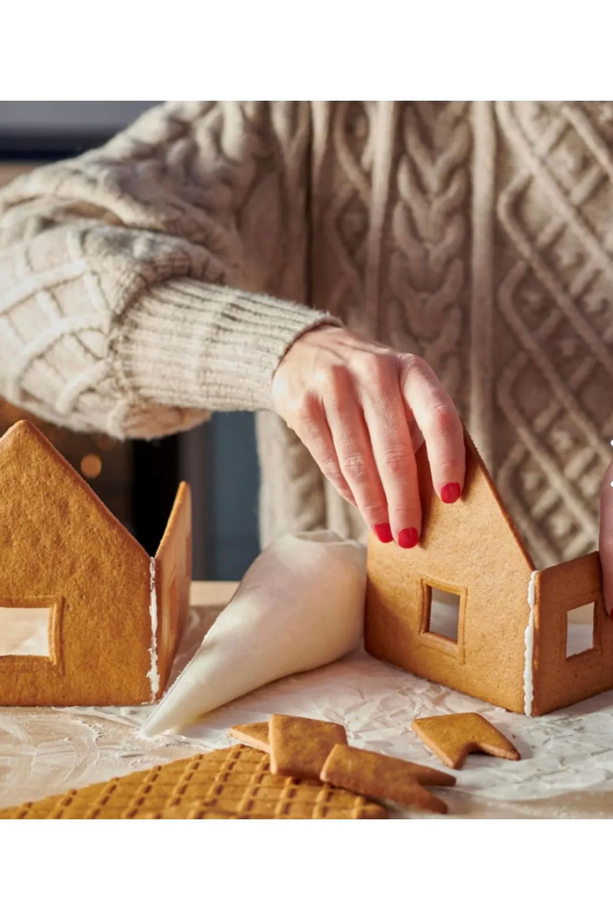 Vıntersaga Büyük Ev Şekilli Zencefilli Kurabiye Gingerbread House