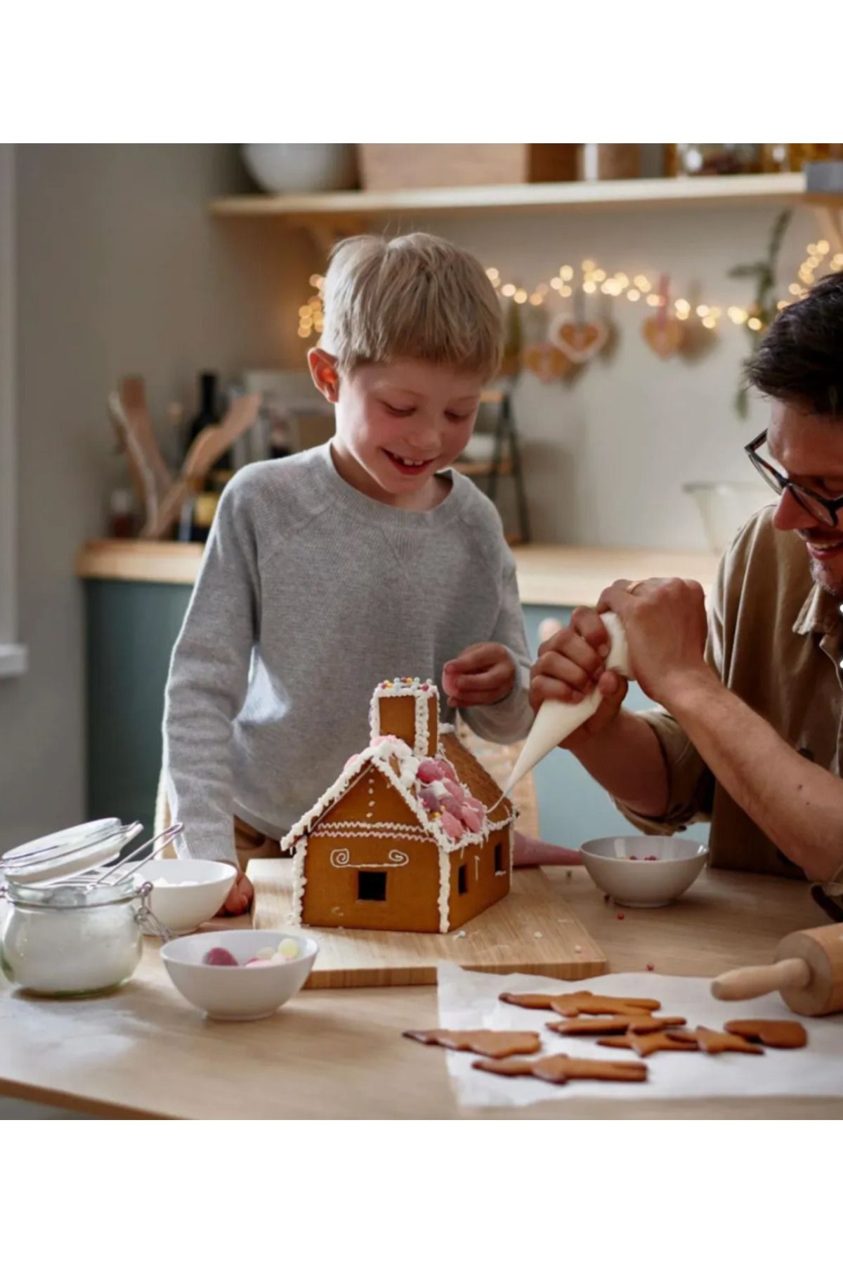 Vıntersaga Büyük Ev Şekilli Zencefilli Kurabiye Gingerbread House