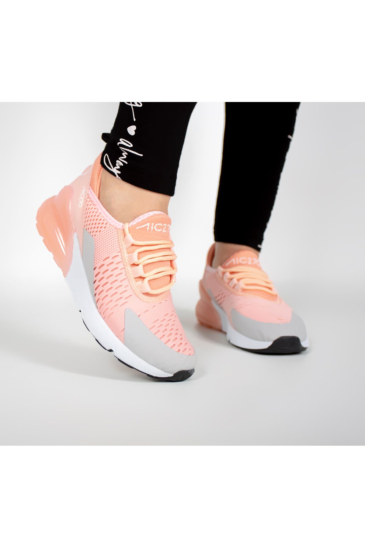 AZE STEP Pembe-gri Aıc 270Sneaker Hafif Yürüy...