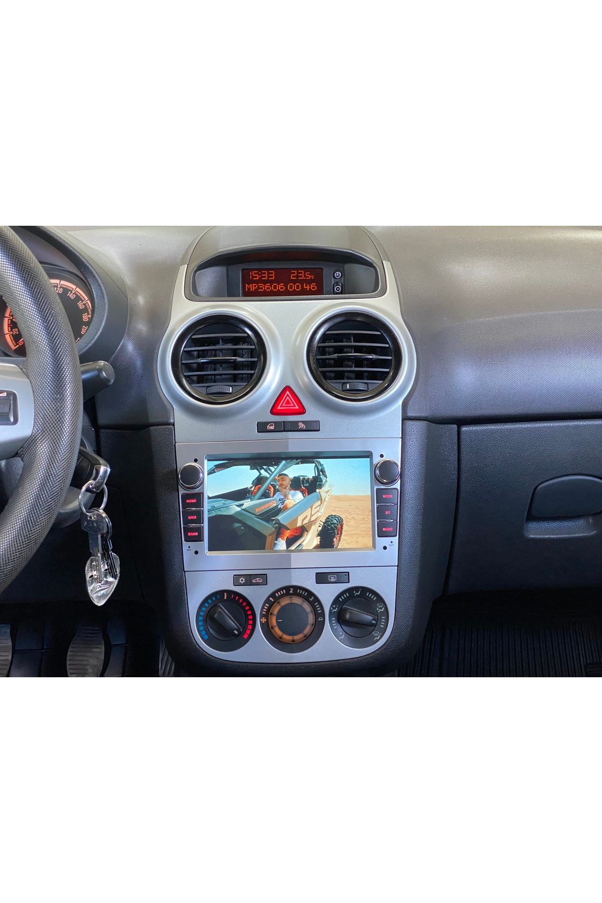 OPEL CORSA D Uyumlu 7İNÇ TUŞLU MODEL 4GB RAM 64GB HAFIZA CARPLAY-ANDROİD AUTO MULTİMEDYA