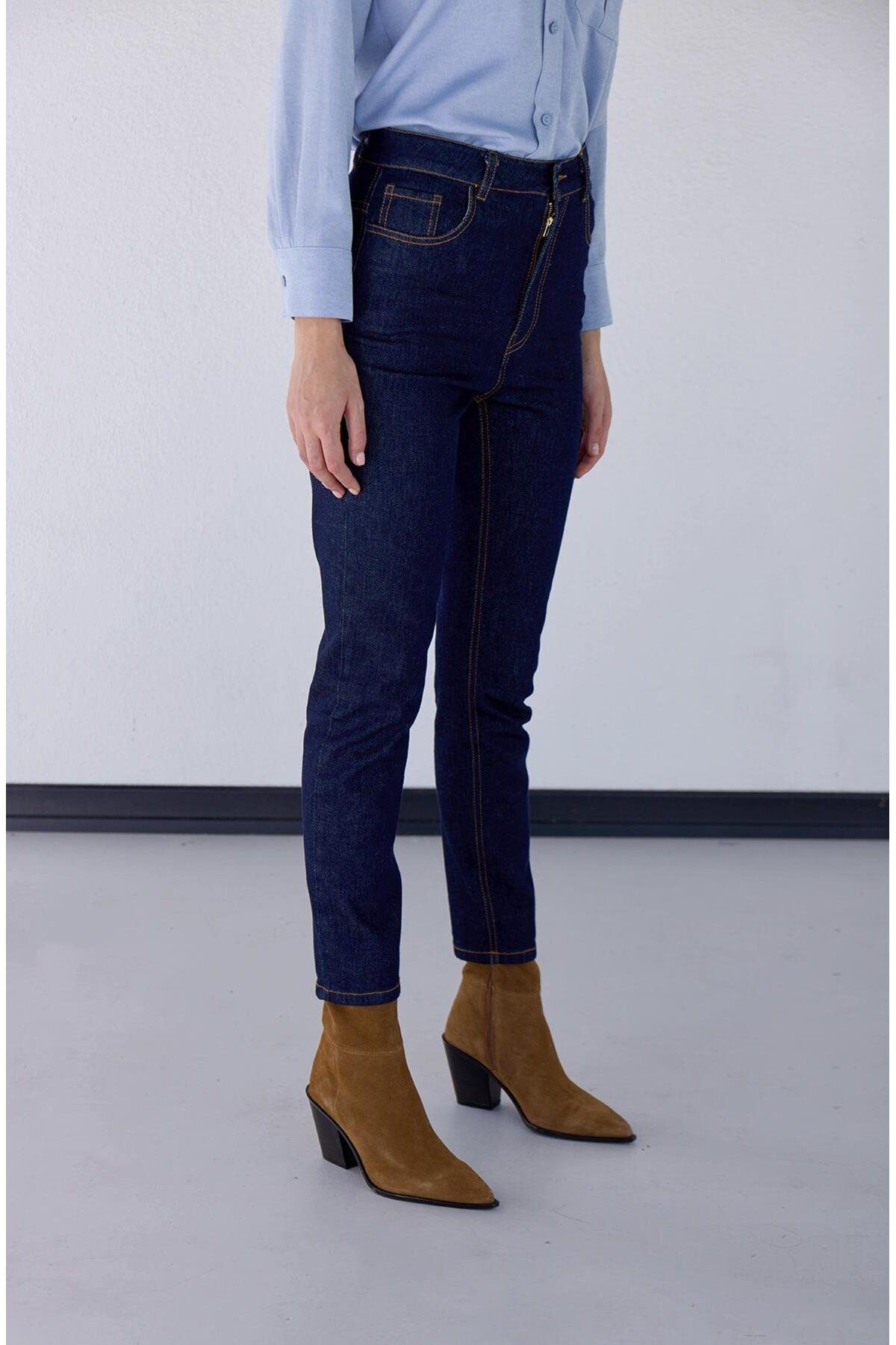 Mom Fit Yüksek Bel Jean