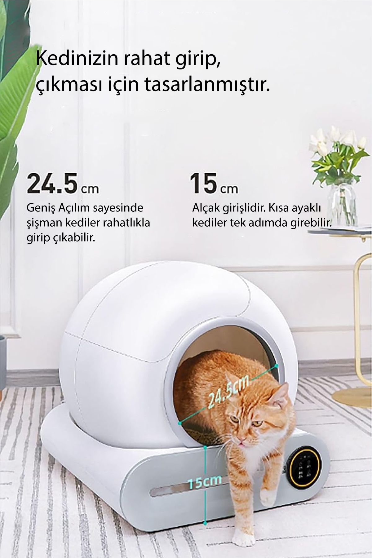 Akıllı Kedi Tuvaleti – Otomatik Kedi Tuvaleti