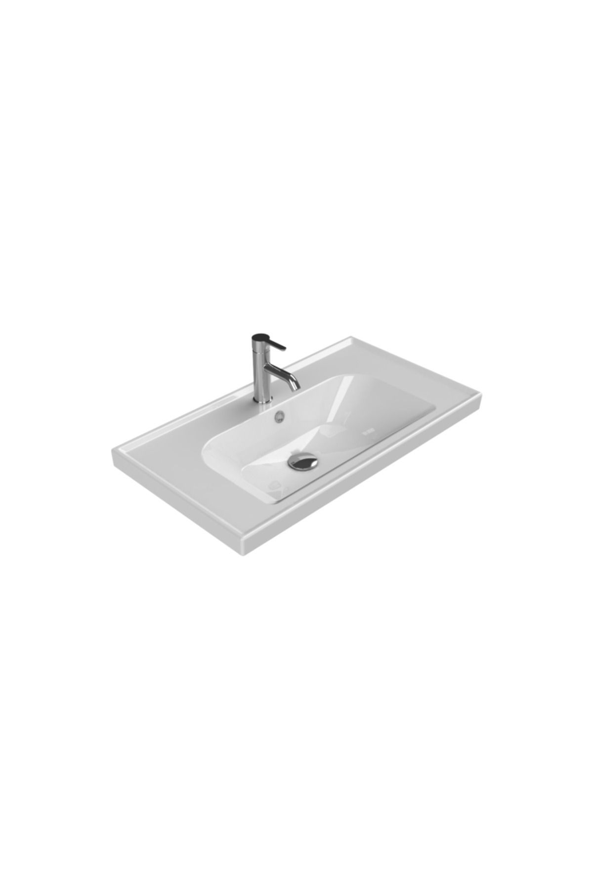 Cerastyle Frame Etajerli Lavabo 80x45 Cm