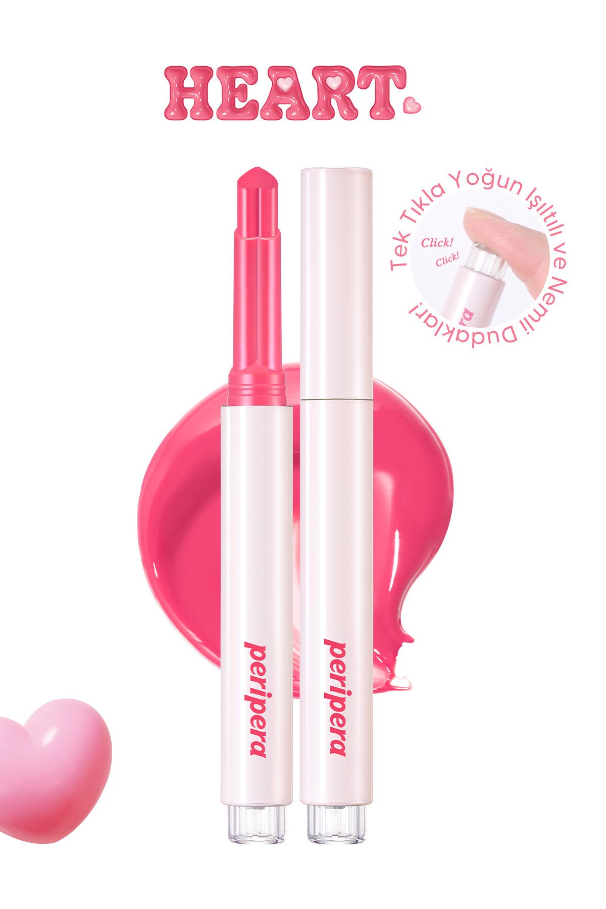 Yoğun Nemlendirici, Parlak Bitişli Balm Heart Jam Glow Lip (5 BERRY COKE)